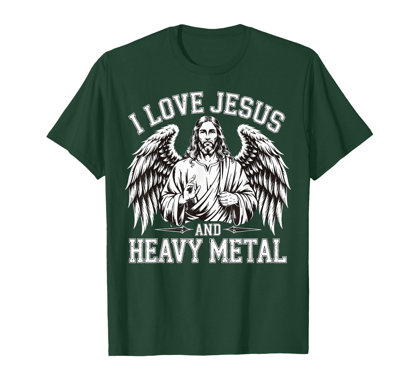 I Love Jesus And Heavy Metal T-Shirt