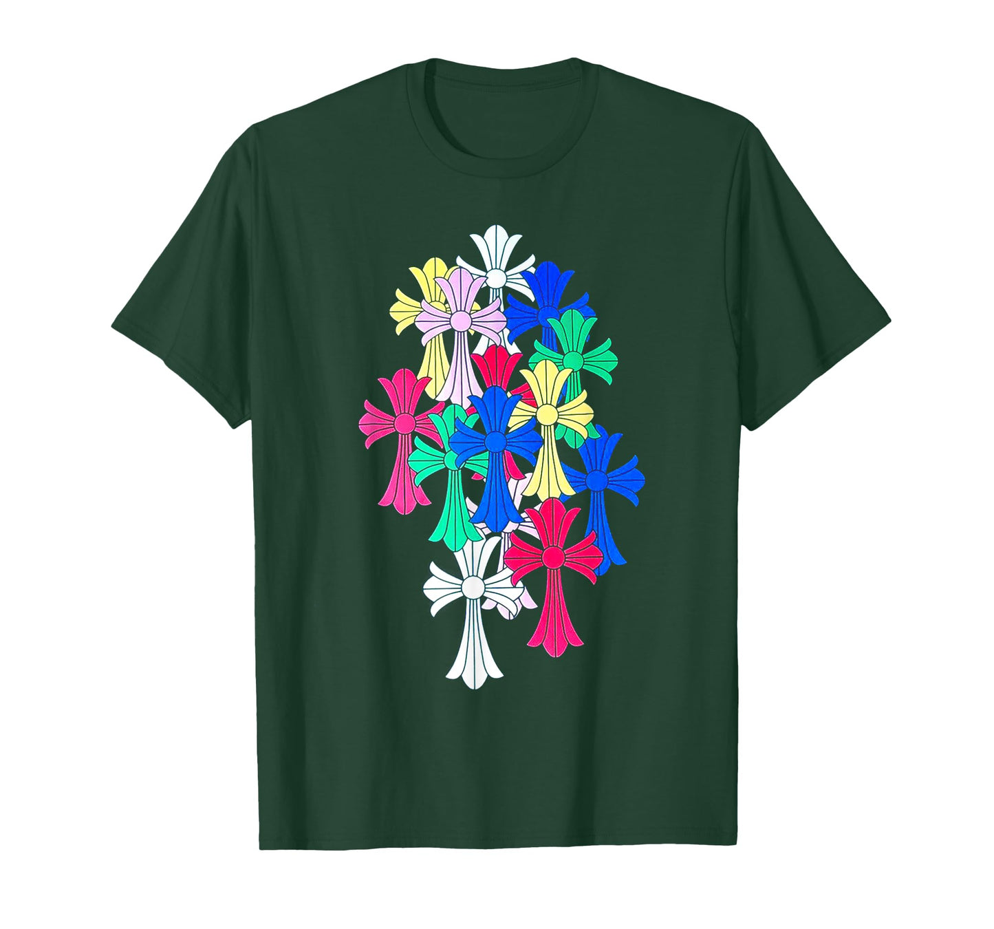 Hearts MultiColor Cross Cemetery T-Shirt