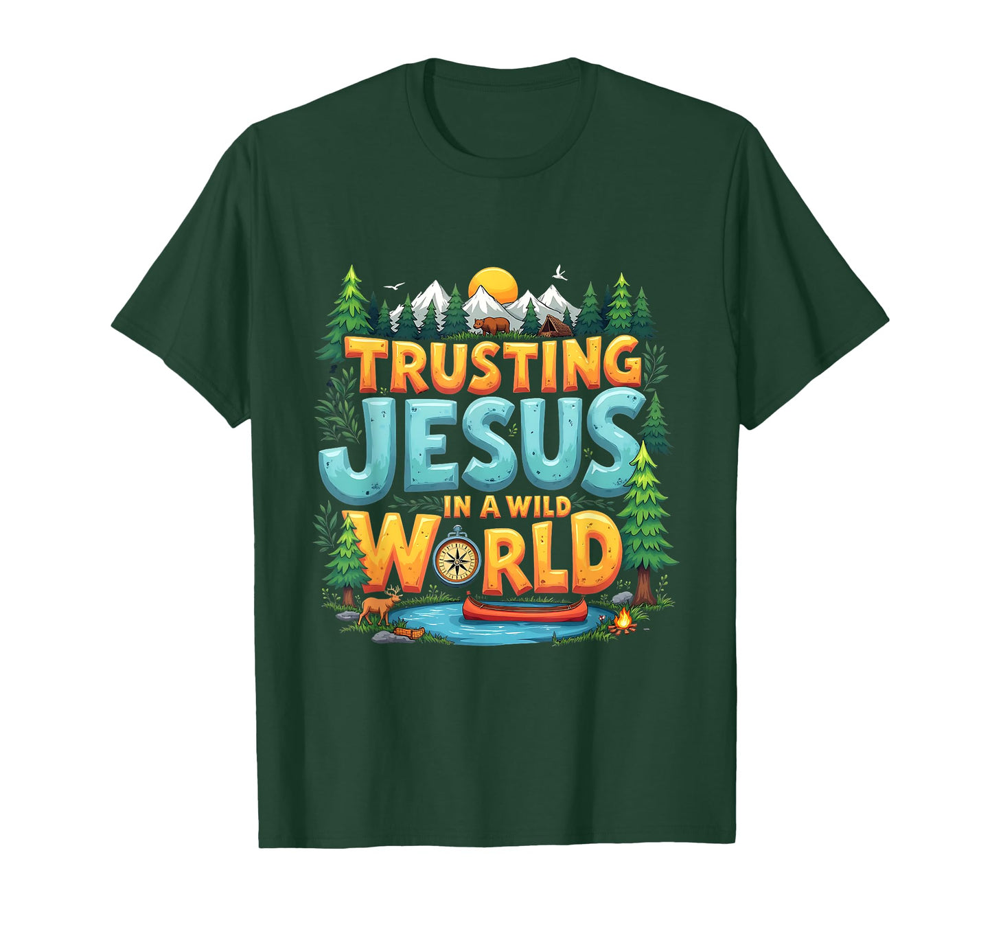 True North VBS 2025 Trusting Jesus Camp Christian Summer T-Shirt
