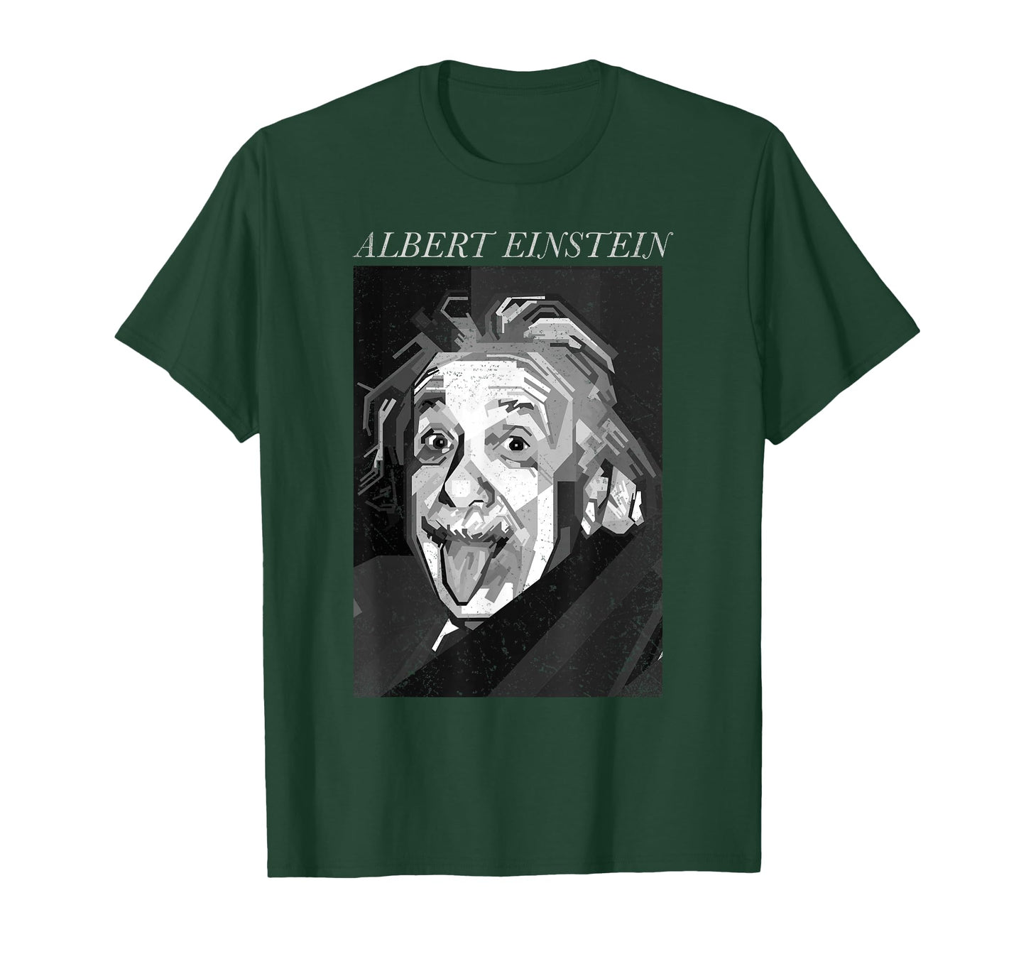 Trendy Apparel Unisex-Adults & Kids Graphic T-Shirt - Albert Einstein Logic Quote Front Back - Black - Small - Short Sleeve