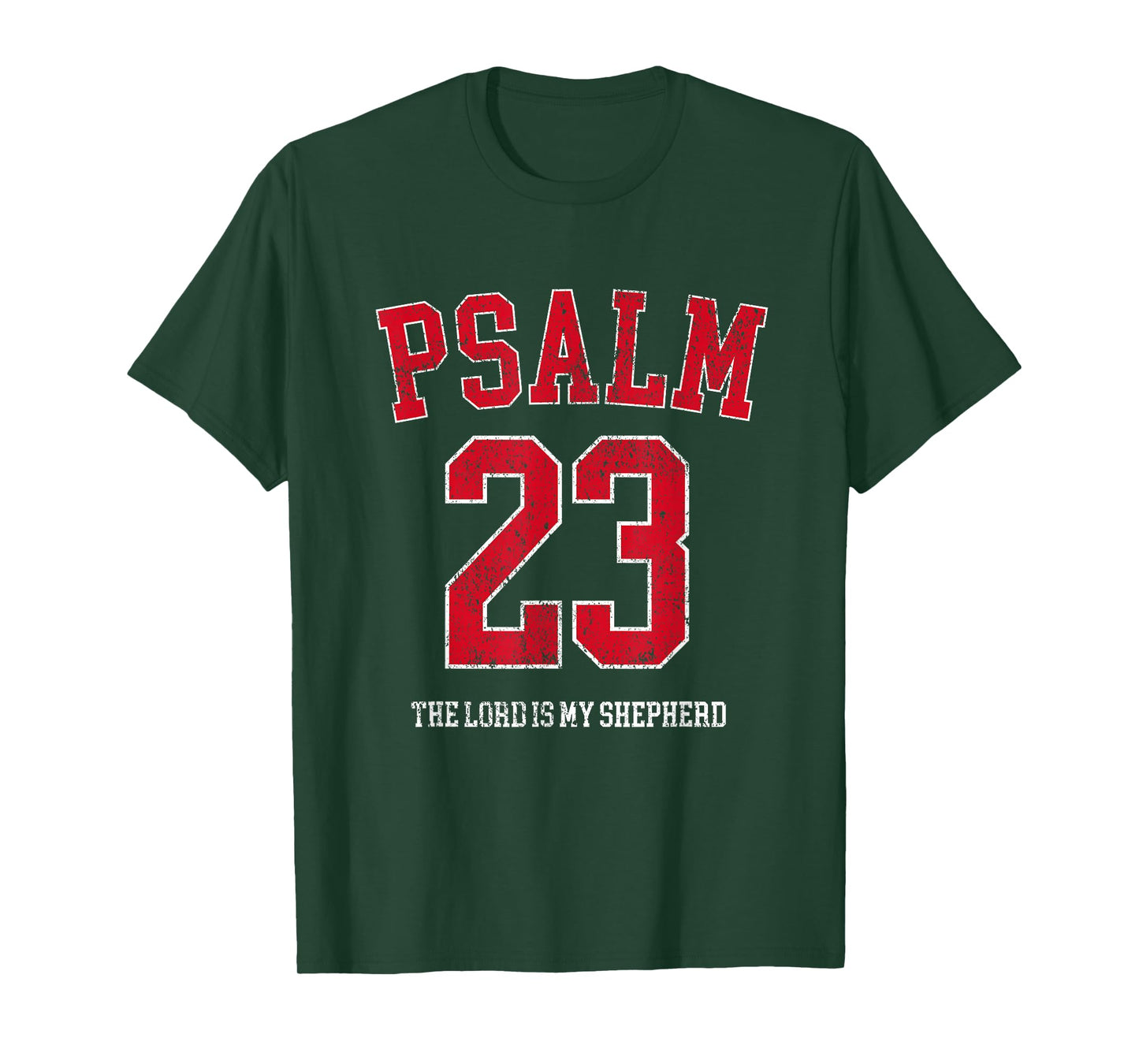 Psalm 23 The Lord is My Shepherd Vintage Christian Prayer T-Shirt