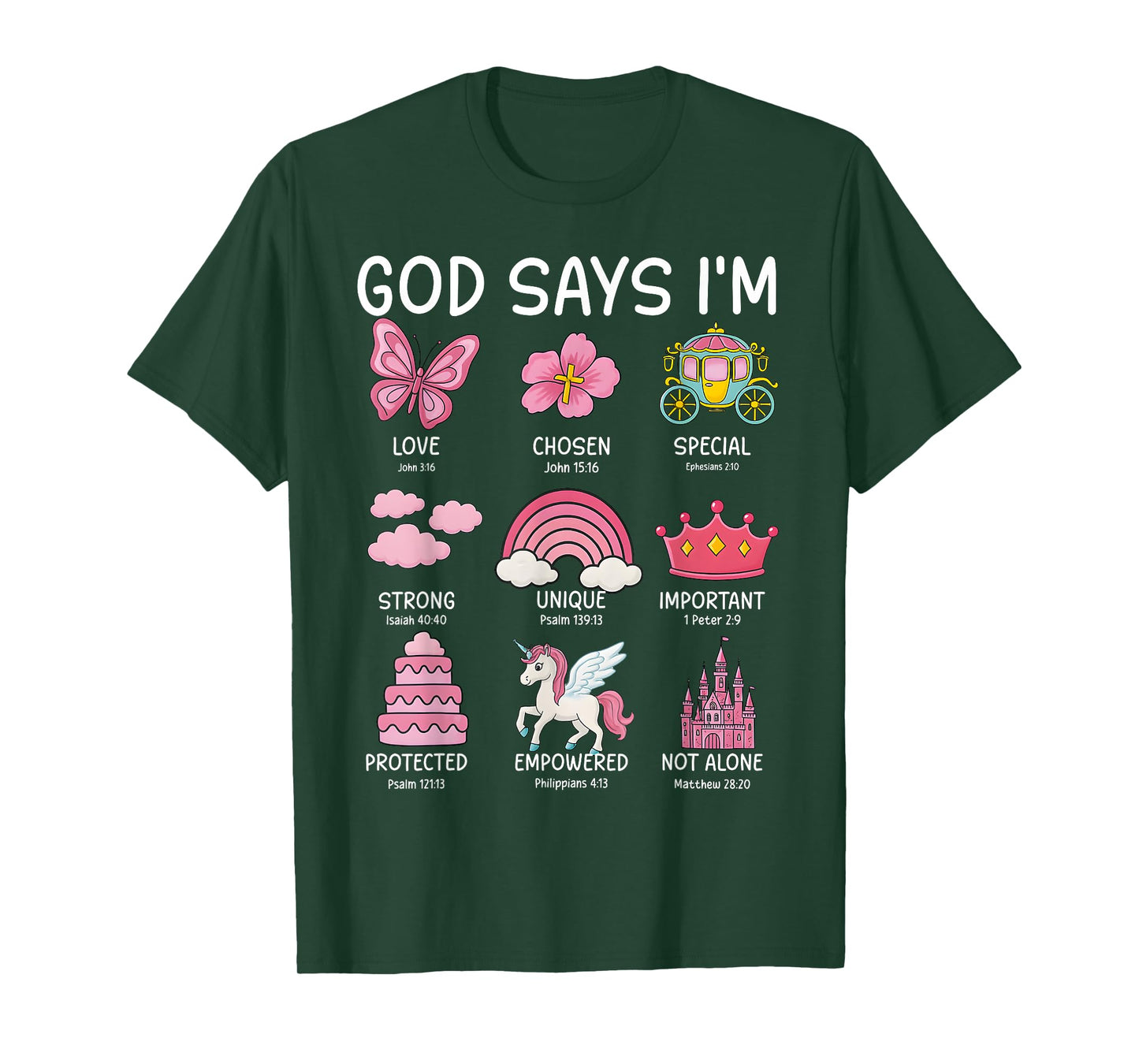 Christian God Say I Am Princess Cute Jesus Teen Girl Toddler T-Shirt