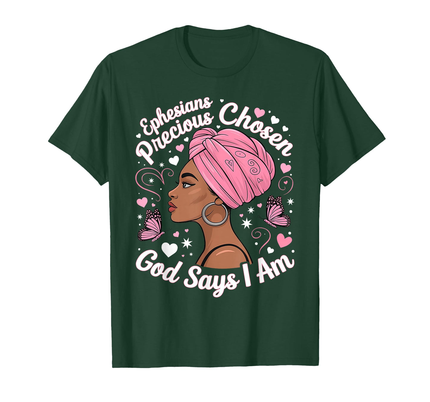 Breast Cancer Warrior God Says I Am Faith Strength Warrior T-Shirt