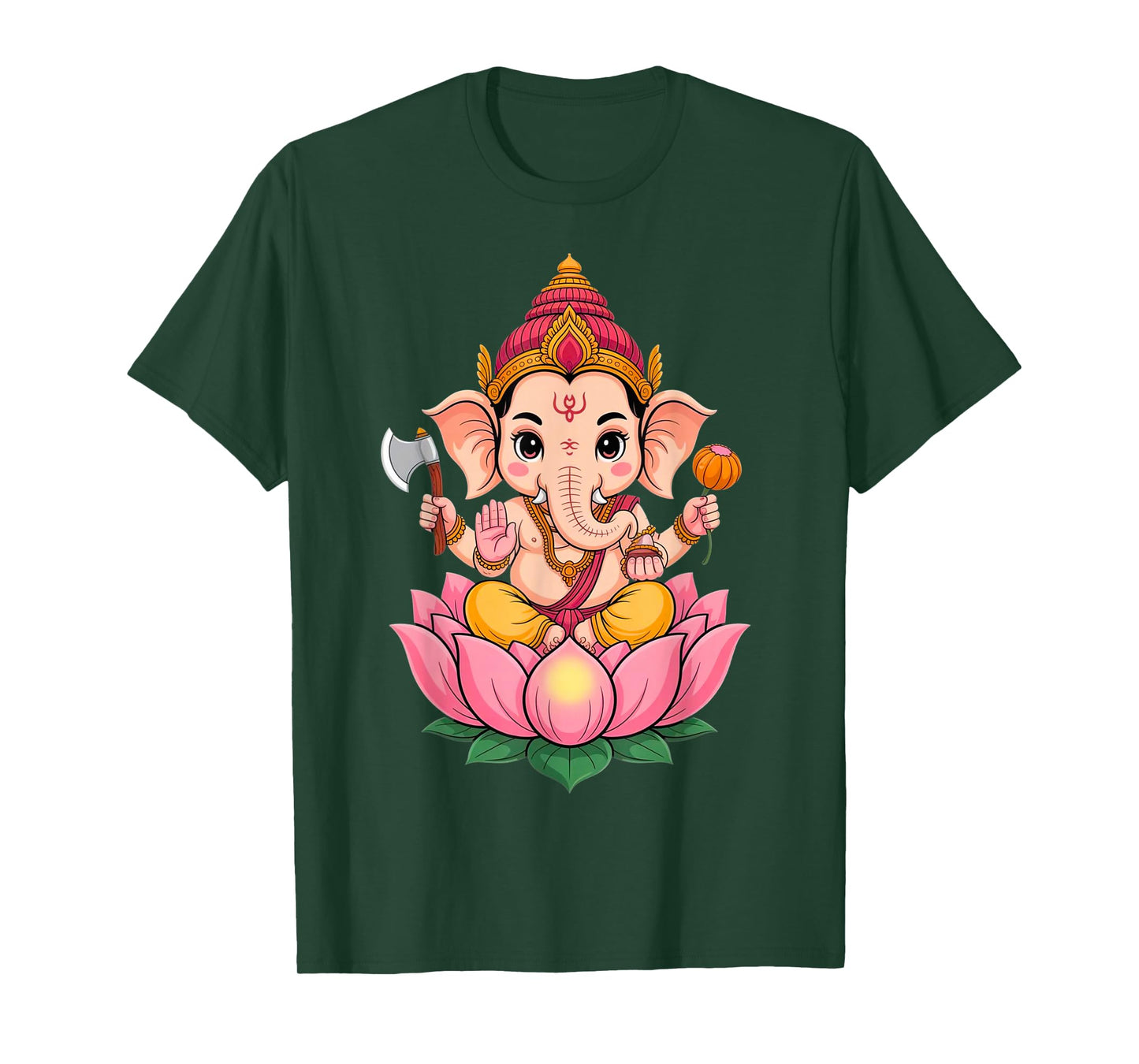 Hindu Ganesha Puja Elephant God India Meditation Yoga Murti T-Shirt
