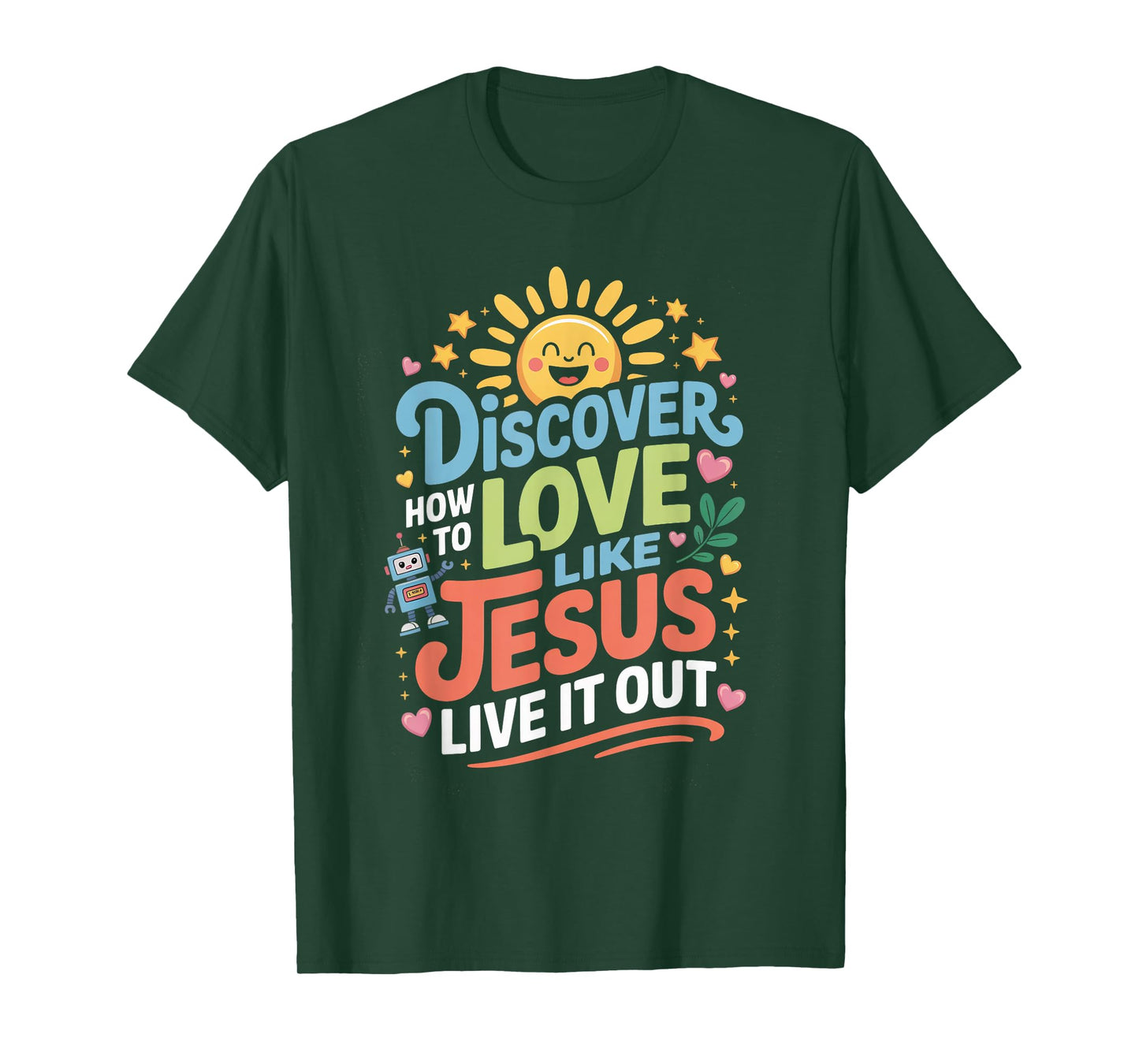 Live it Out Bible School Christian Youth Camp VBS 2025 T-Shirt