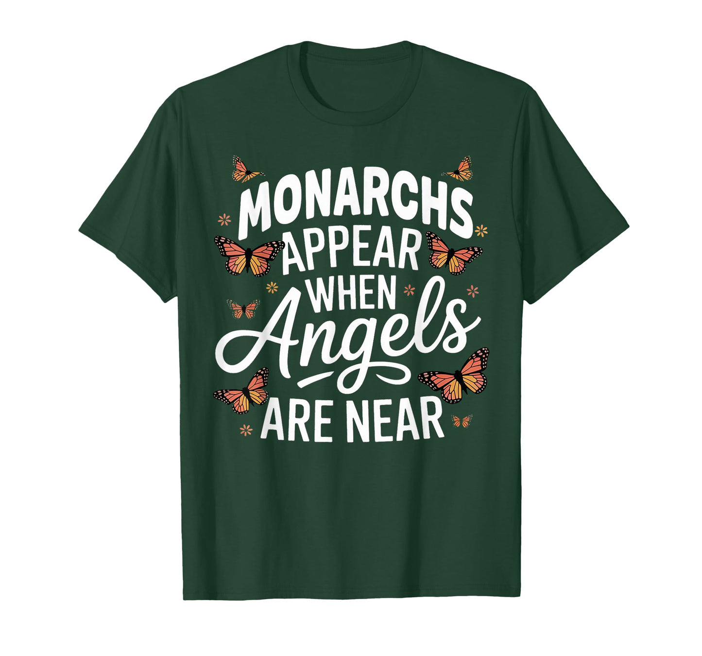 Monarchs Appear Angels Near Milkweed Butterfly Monarch T-Shirt