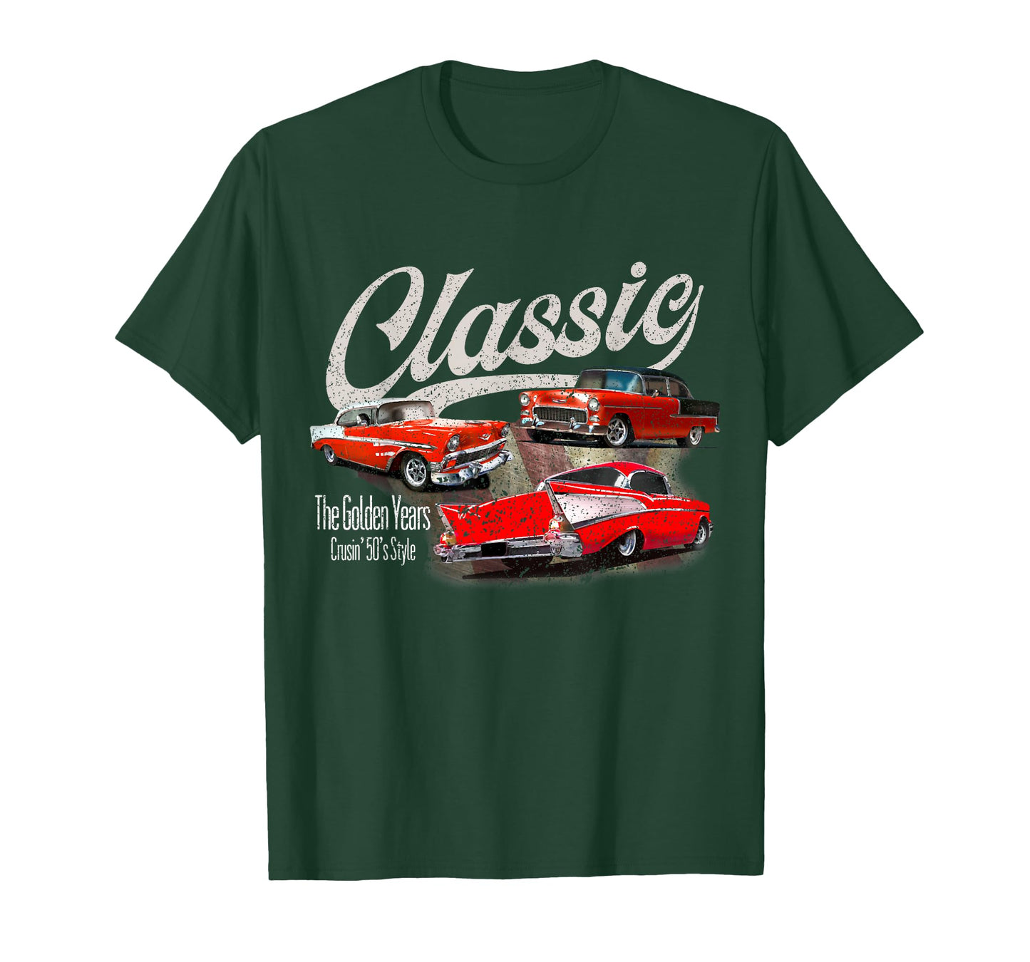55 56 57 Chevys Bel air Truck TriFive vintage cars T-Shirt