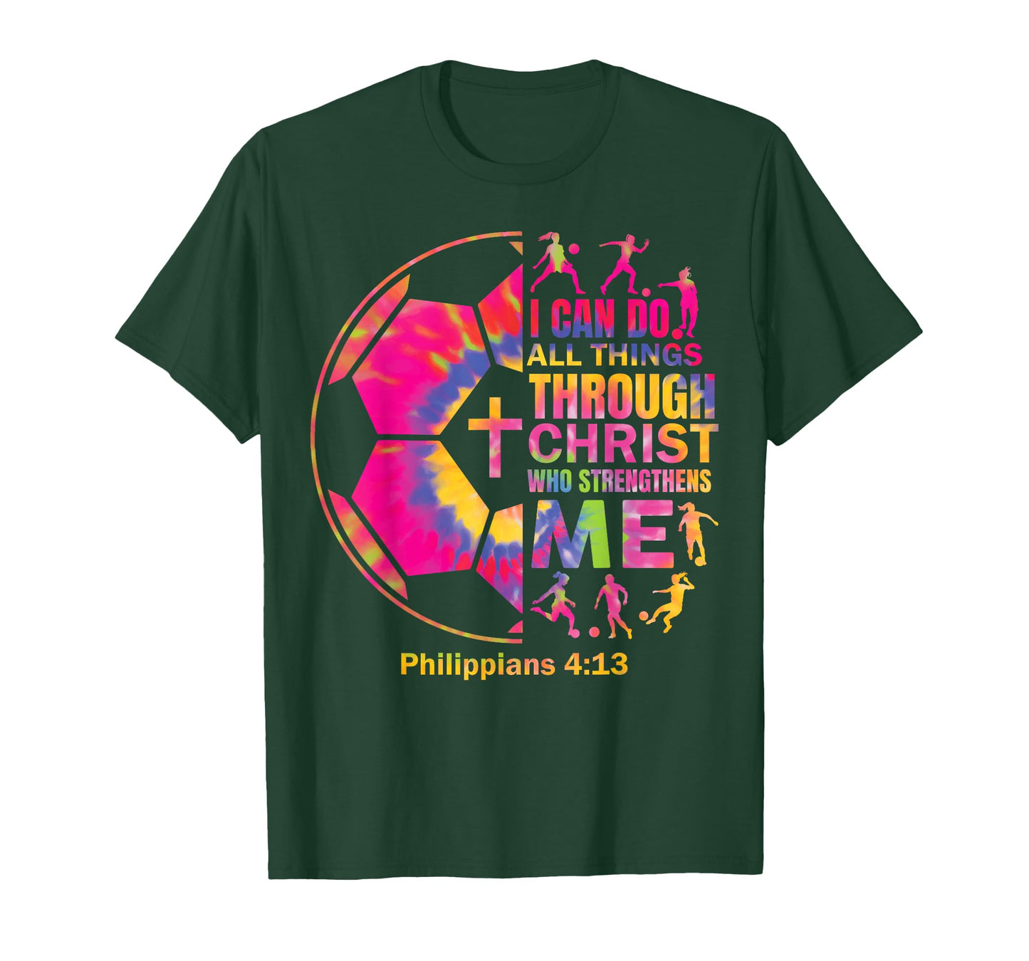 Soccer t Shirt Players Teen Girls Women Christian Religious T-Shirt