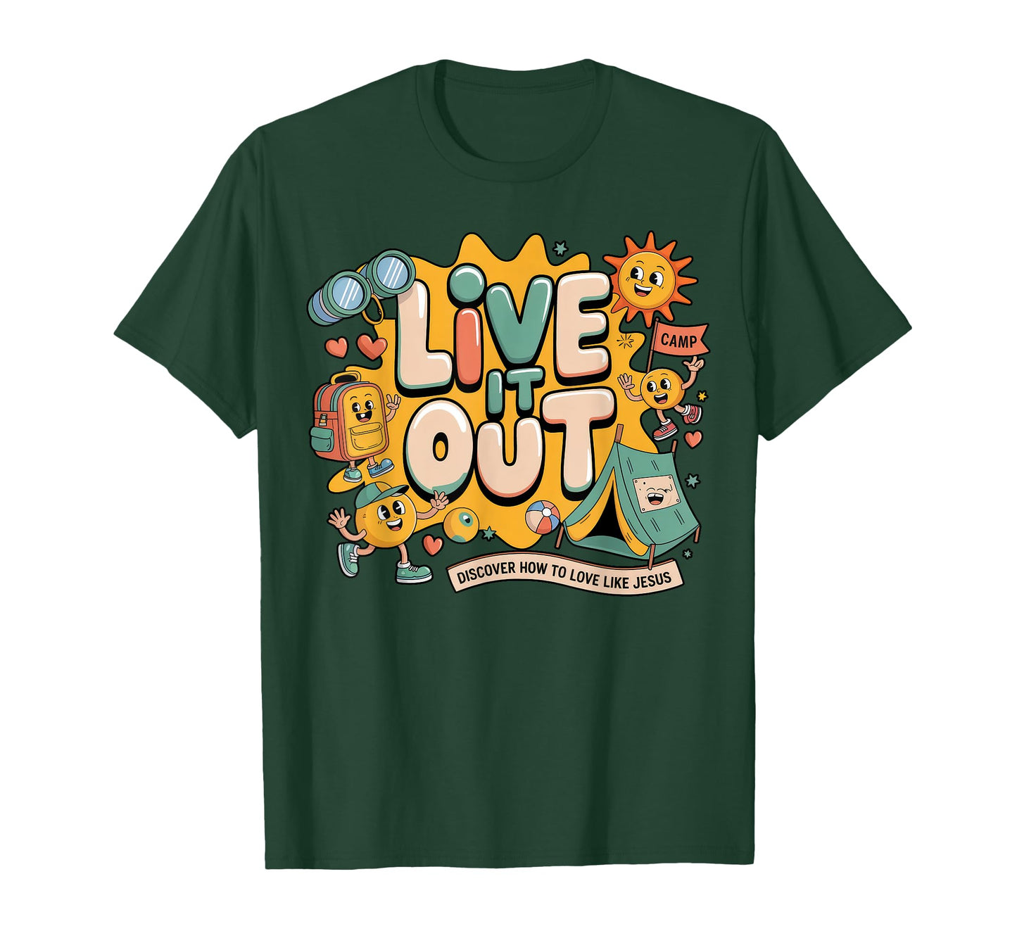 Live it Out Bible School VBS 2025 Christian Youth Camp T-Shirt