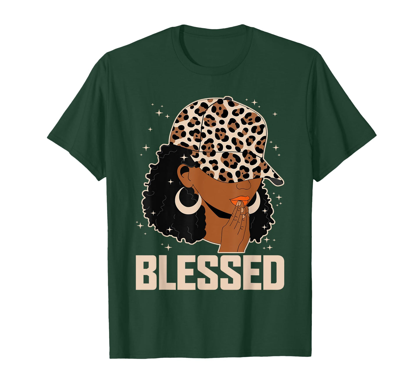 Blessed Black Woman Praying African Christian Camouflage T-Shirt