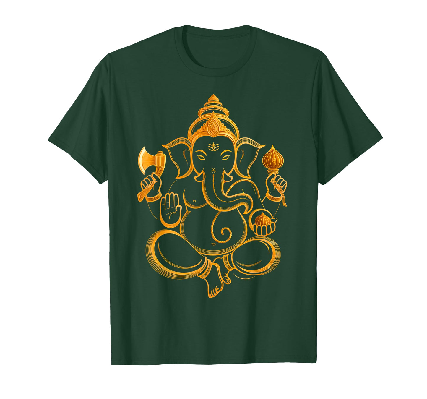 Hindu Ganesha Puja Elephant God India Meditation Yoga Murti T-Shirt