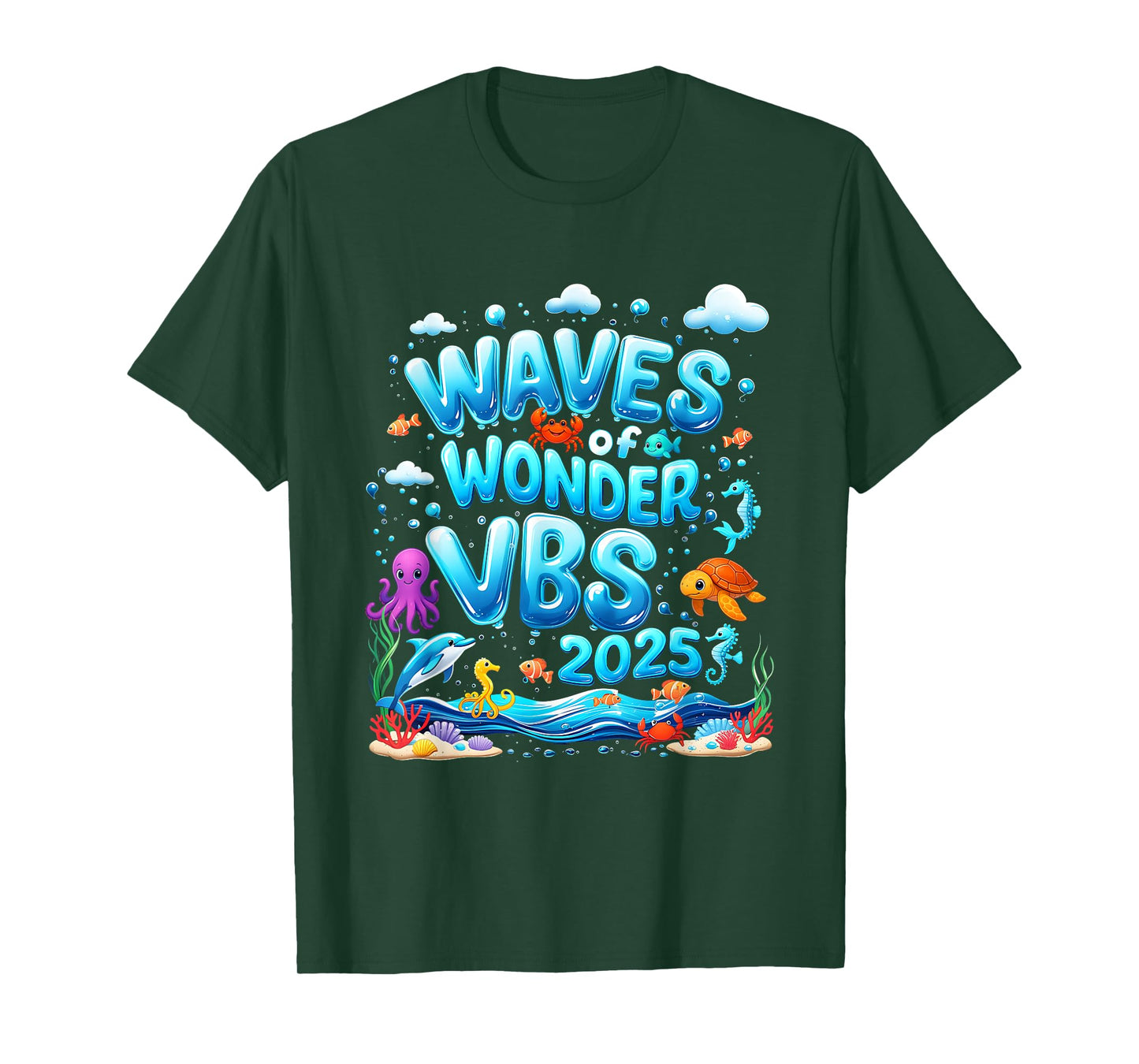 Waves Of Wonder VBS 2025 Ocean Faith Camp VBS 2025 T-Shirt