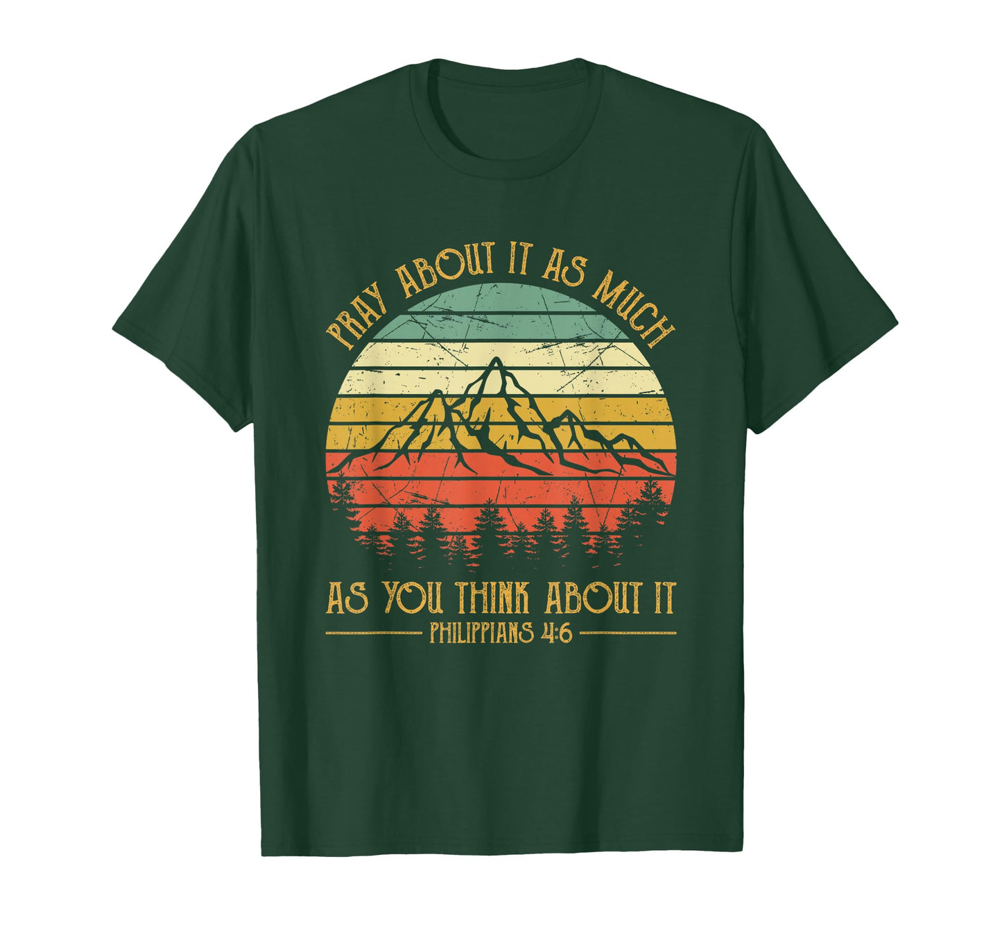 Pray About It As Much As You Think About It Christian T-Shirt