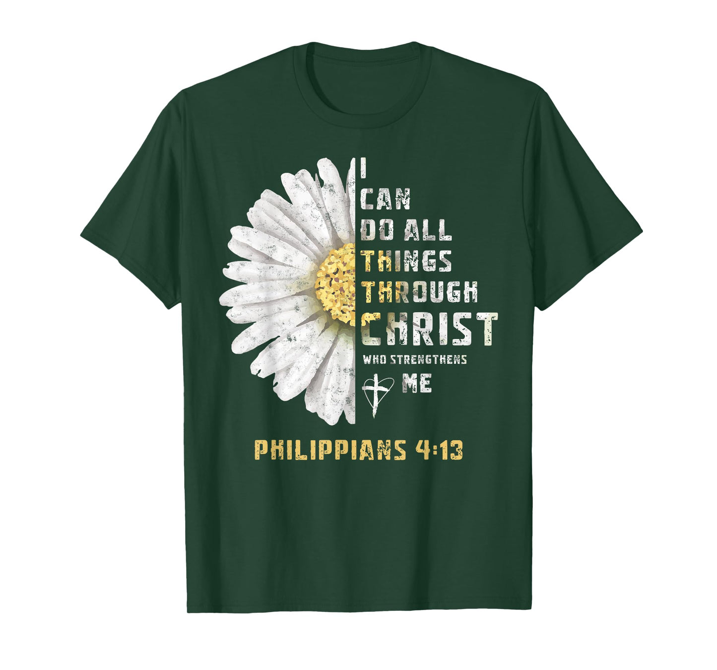 I Can Do All Things Through Christ Christian Tee Bible Lover T-Shirt