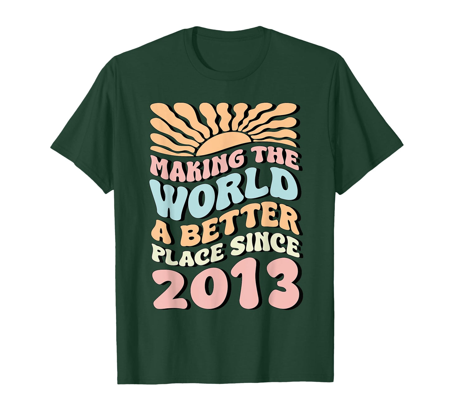 2013 Birthday , Making The World A Better Place Since 2013 T-Shirt