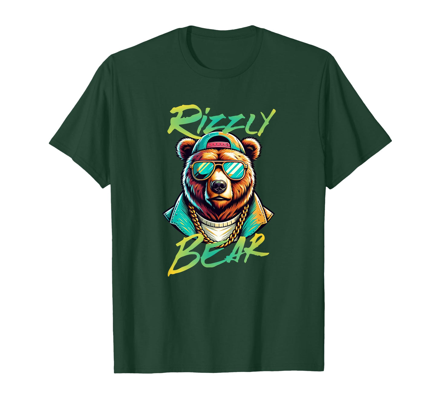 Rizzly Bear funny Gen Alpha viral influencer slang T-Shirt