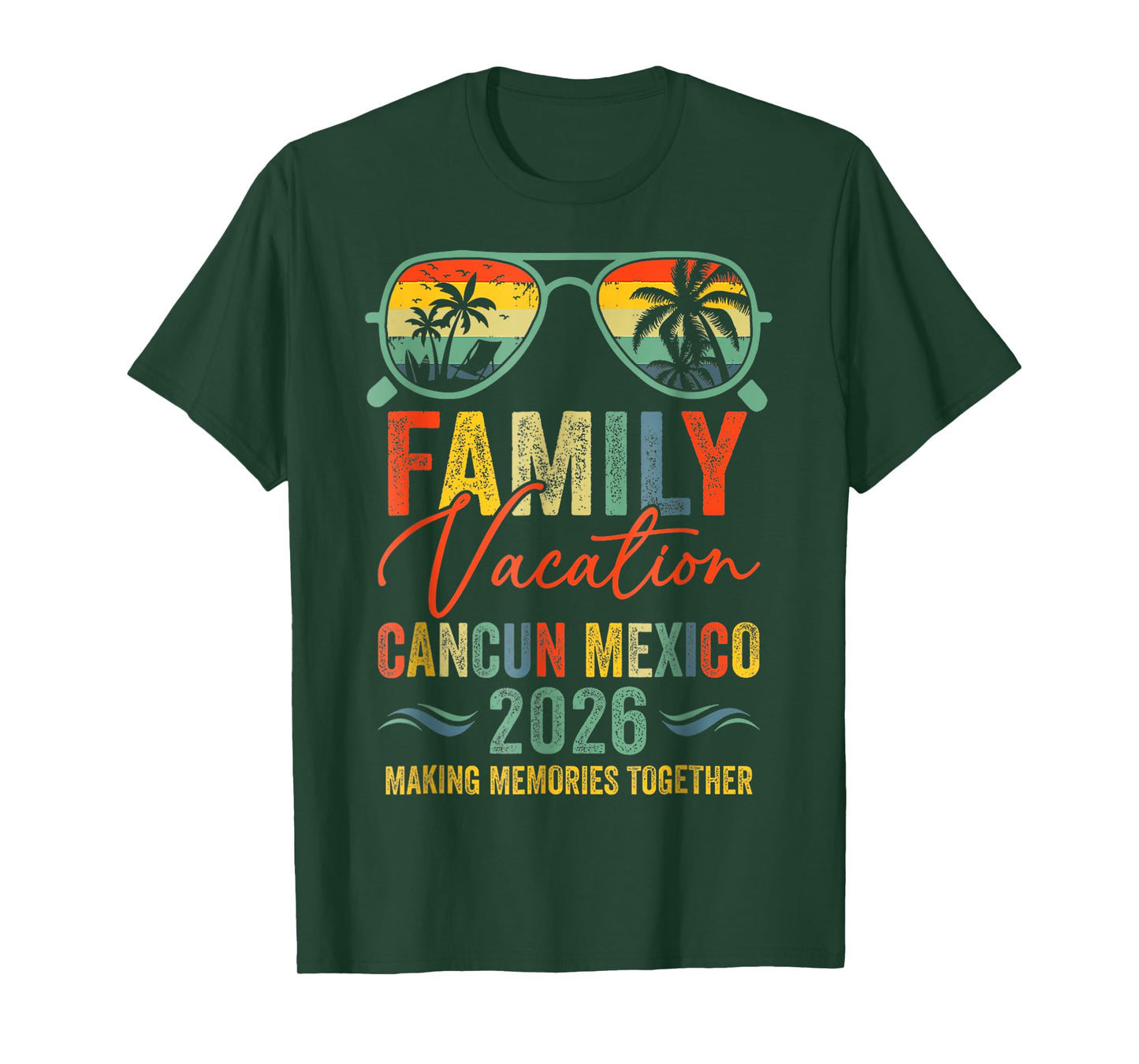 Cancun Mexico Vacation 2026 Matching Family Group Summer T-Shirt