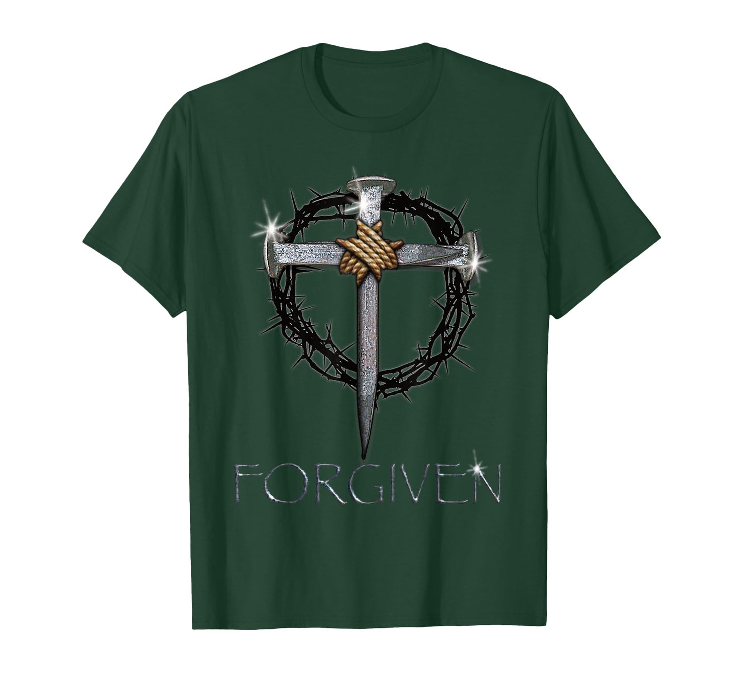 Forgiven - 3 Nails, crown of thorns T-Shirt