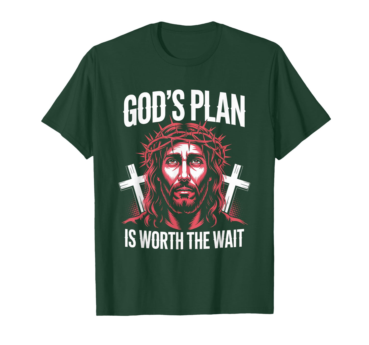 God's Plan Worth The Wait Christian Streetwear T-Shirt