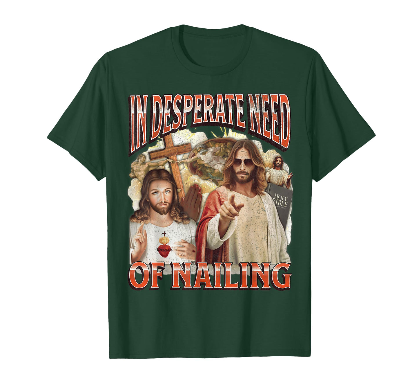 In Need Of Nailing Funny Offensive Jesus Adult Humor Bootleg T-Shirt