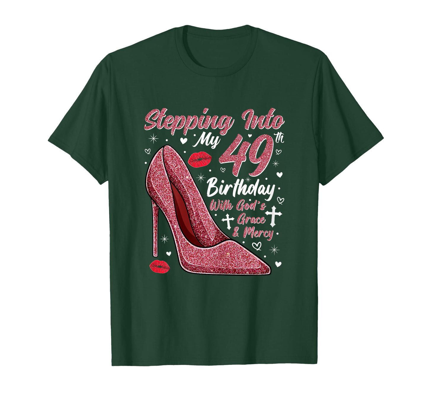 Stepping Into My 49th Birthday Ladies 49 Year Old T-Shirt