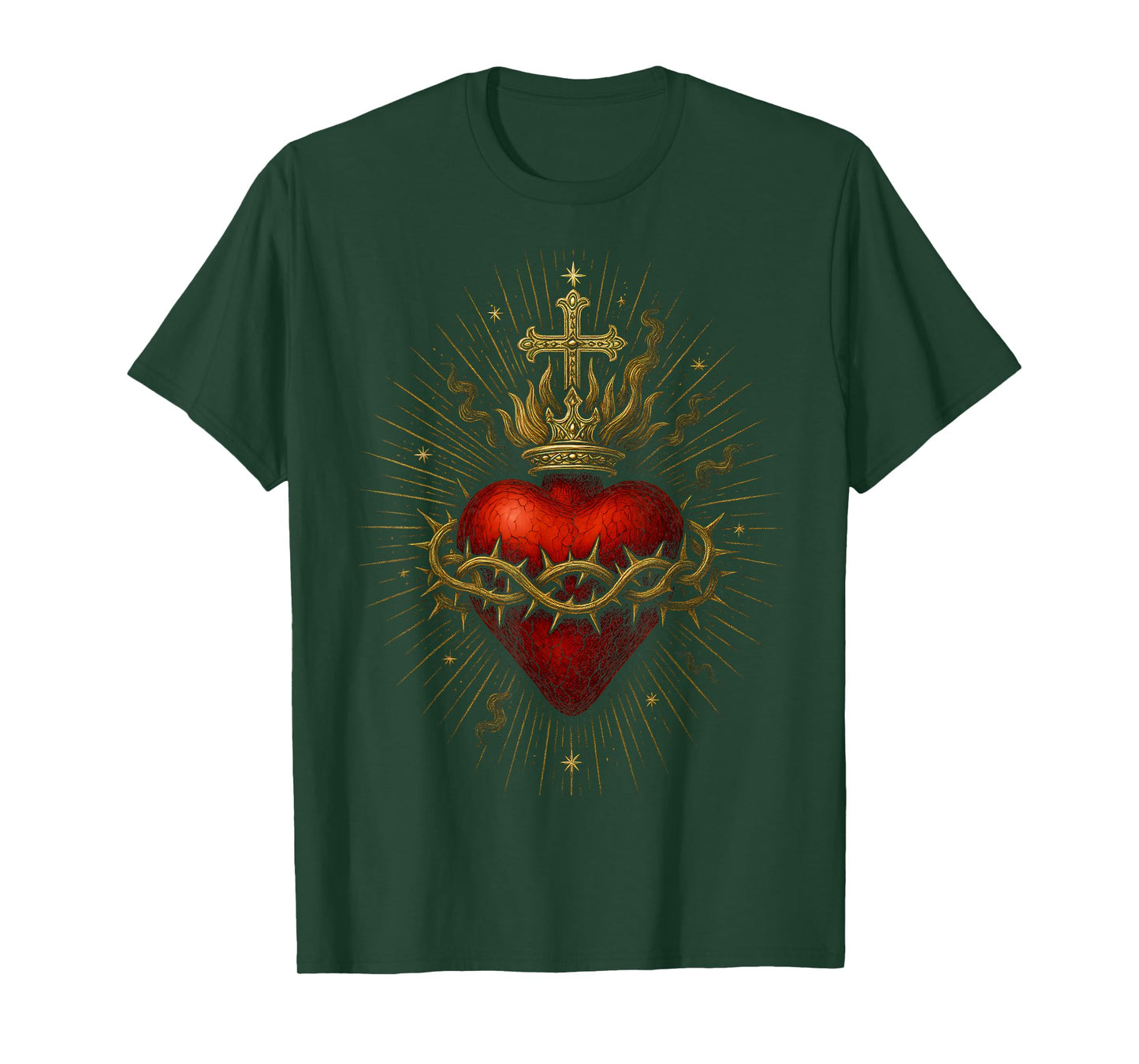 Sacred Heart of Jesus Catholic Christian Church Faith T-Shirt