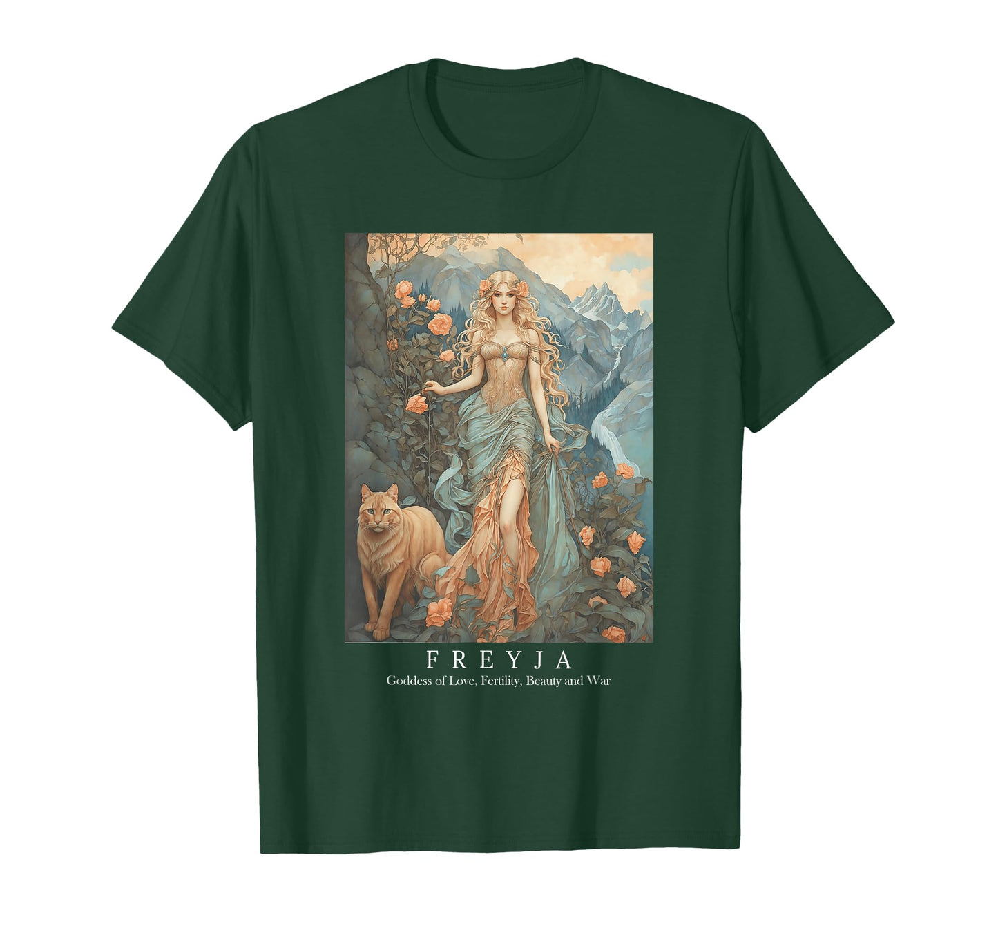 Freya Goddess Freyja Viking Norse Mythology Celtic Knot T-Shirt