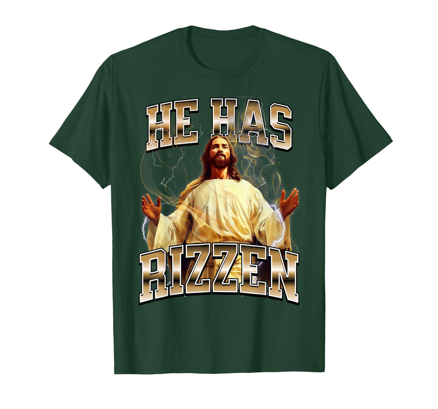 He Has Rizzen Jesus T-Shirt