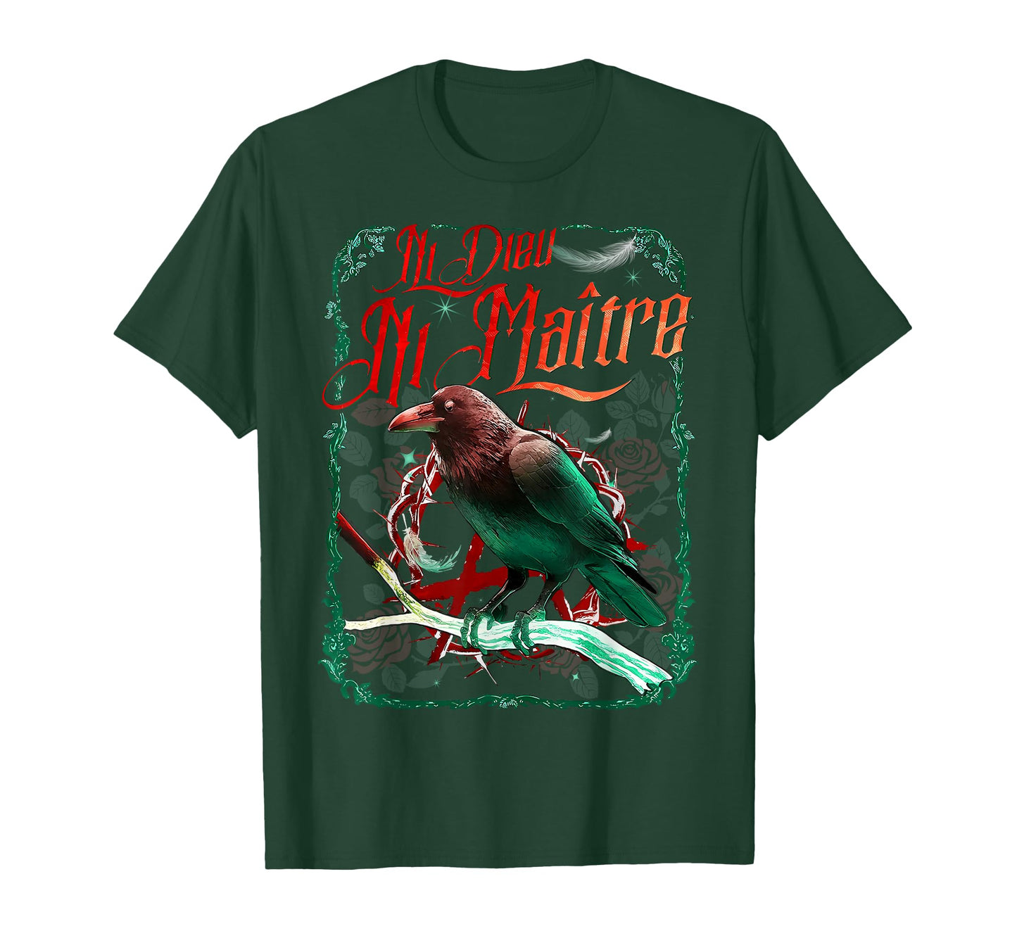 Crow Ni Dieu Ni Maître Statement No God No Master Anti Trump T-Shirt