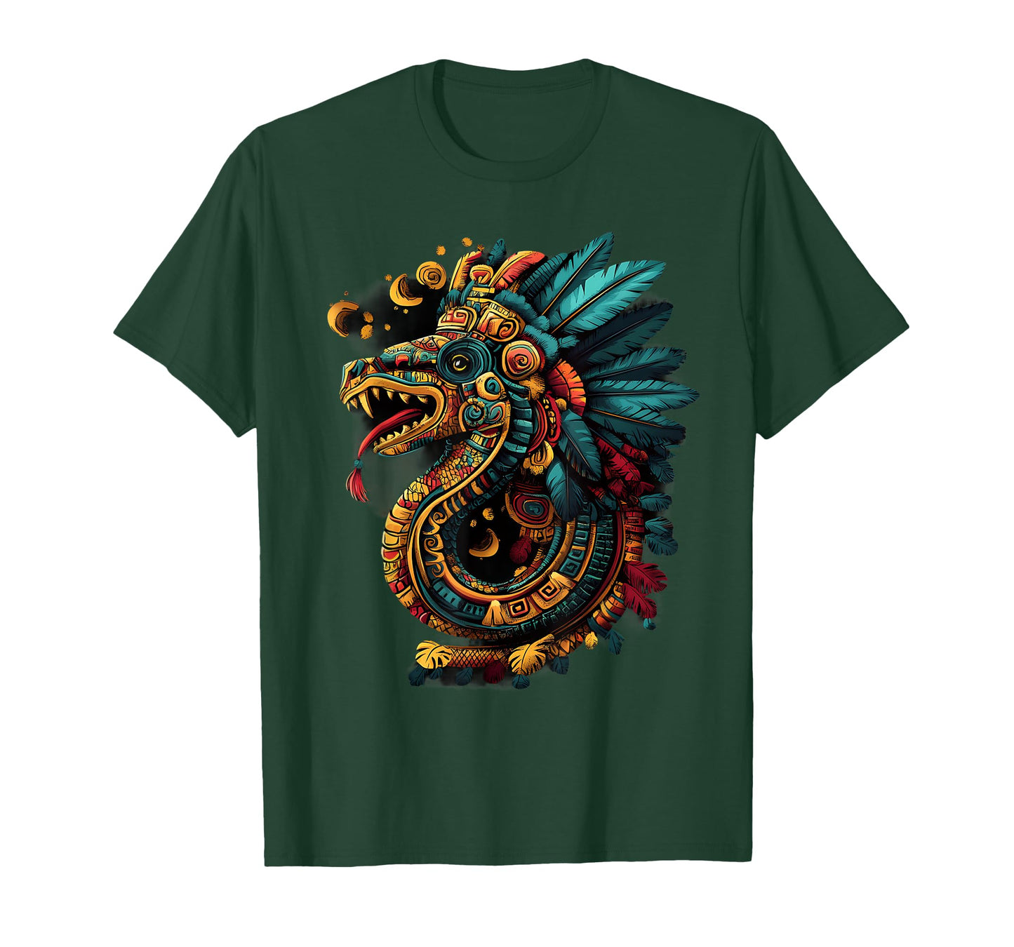 Feathered Serpent Quetzalcoatl Aztec God Mexican Mythology T-Shirt
