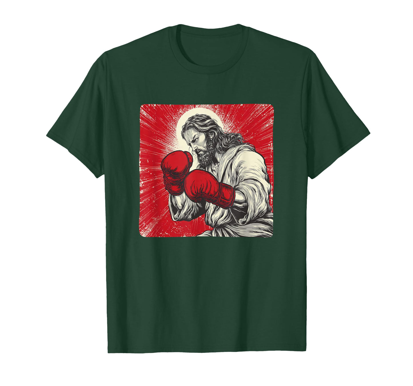 Pretty Punching Gloves with Jesus Christ Costume T-Shirt