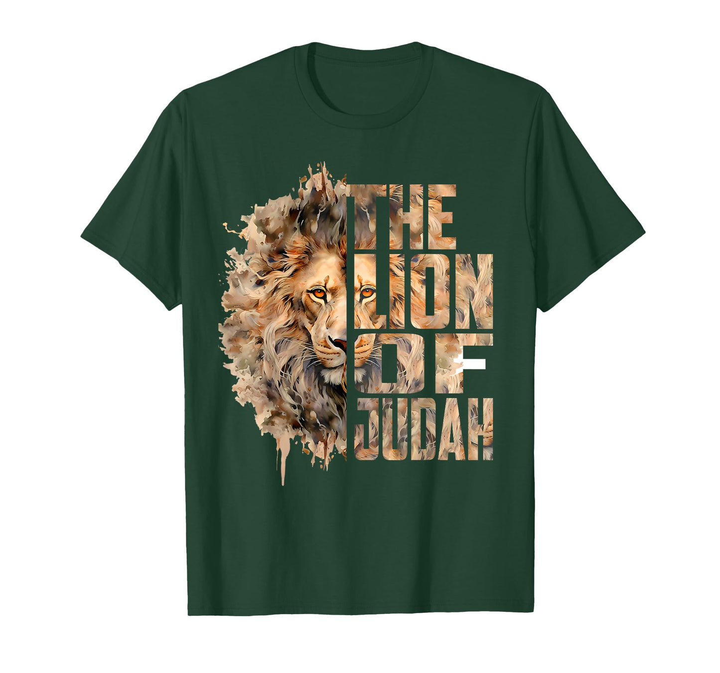 Lion Of Judah Jesus Christian Faith Men Women Gift T-Shirt