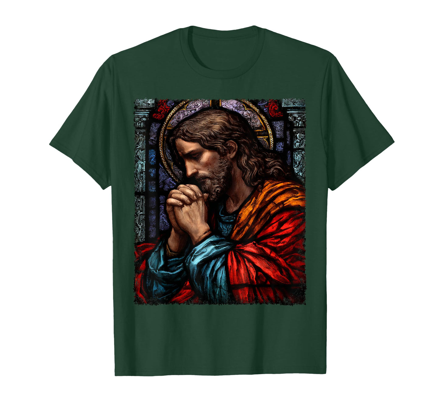 Jesus Christ Praying Catholic Church T-Shirt
