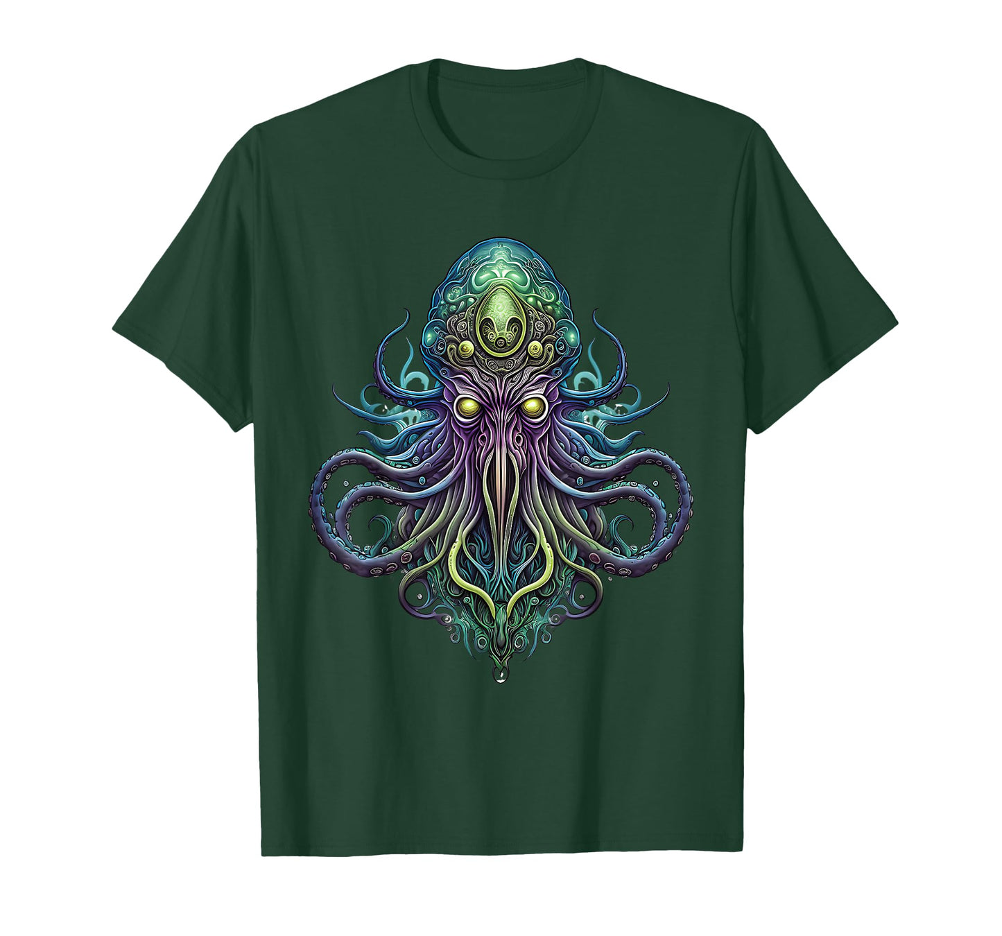 Vintage Cthulhu Cryptid Octopus Monster Lovecraft Horror T-Shirt