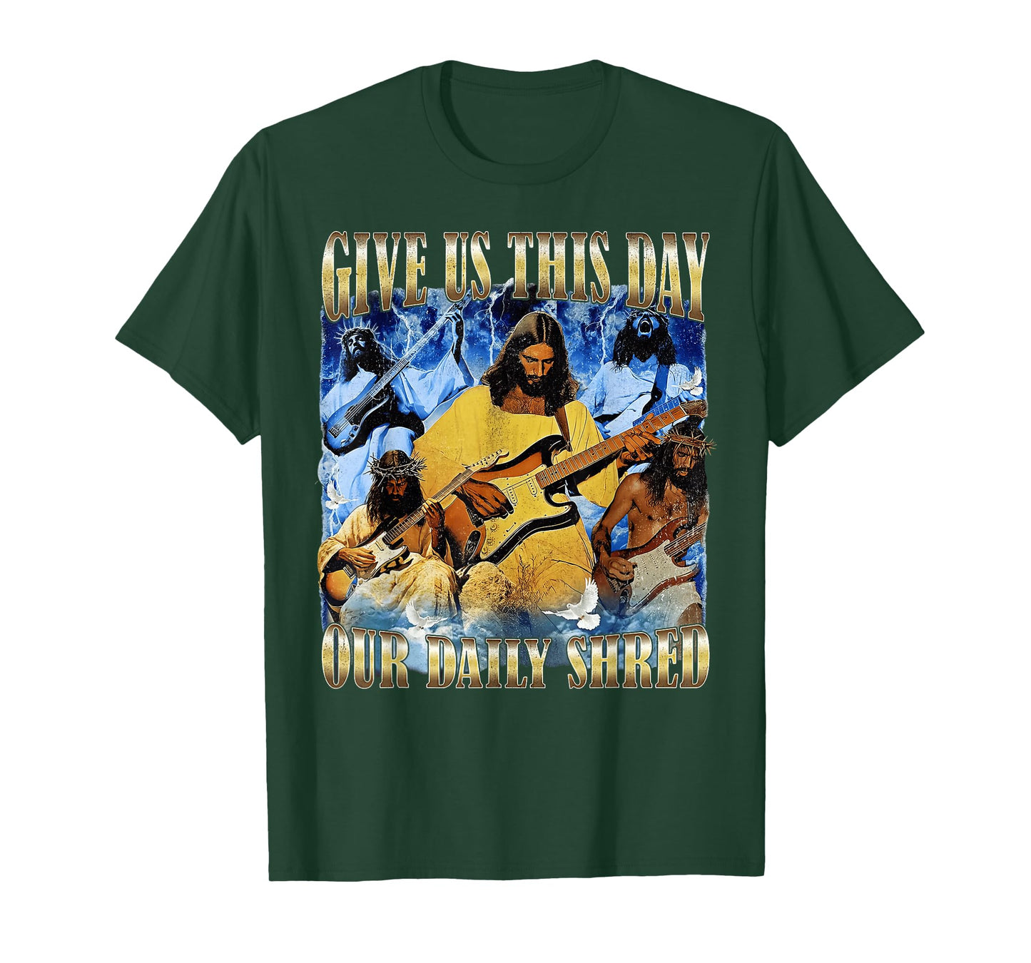 Vintage Jesus Music Give Us This Day Our Daily Christian T-Shirt