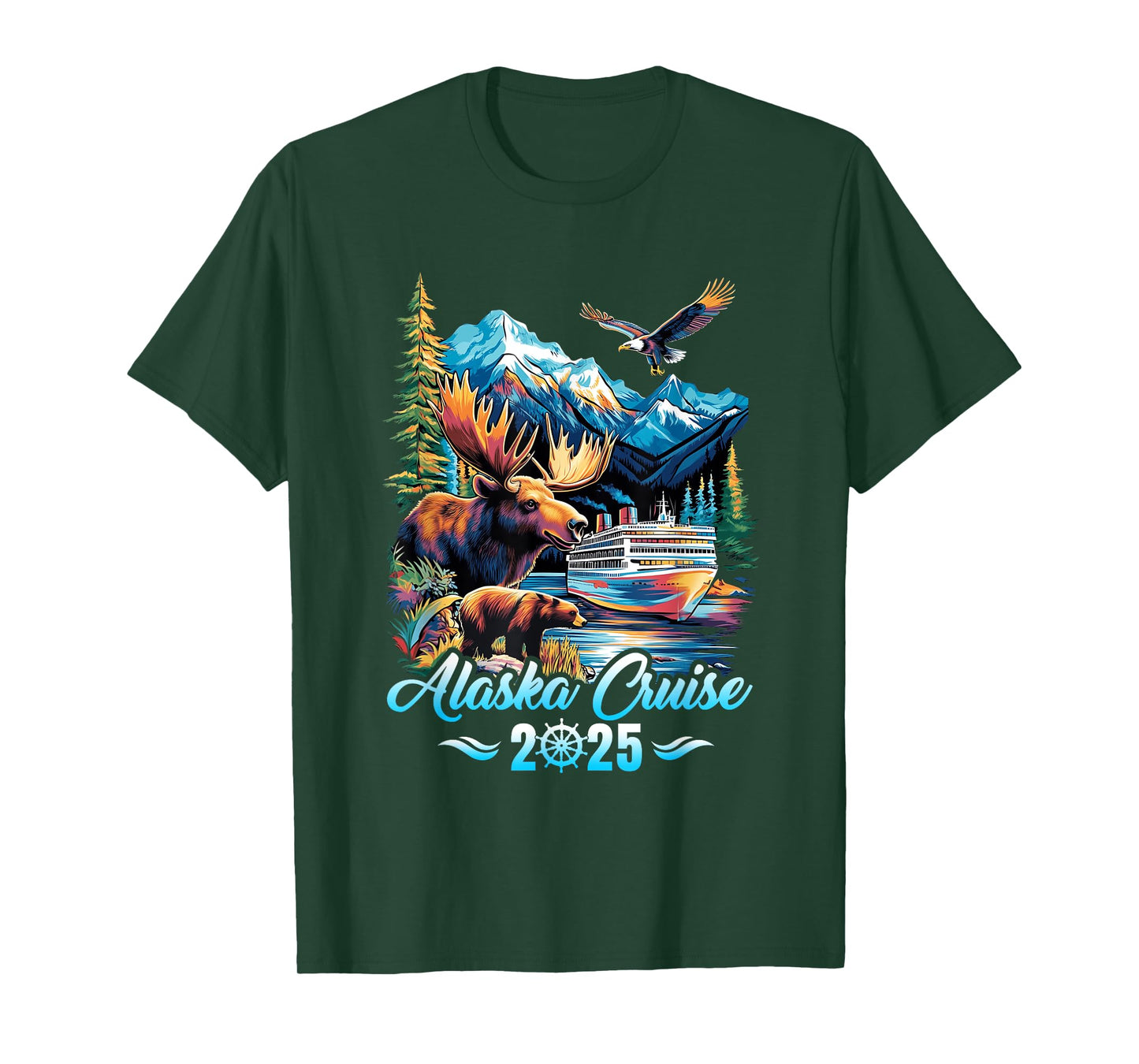 Alaska Cruise 2025 Matching Family Friends Group Alaskan T-Shirt