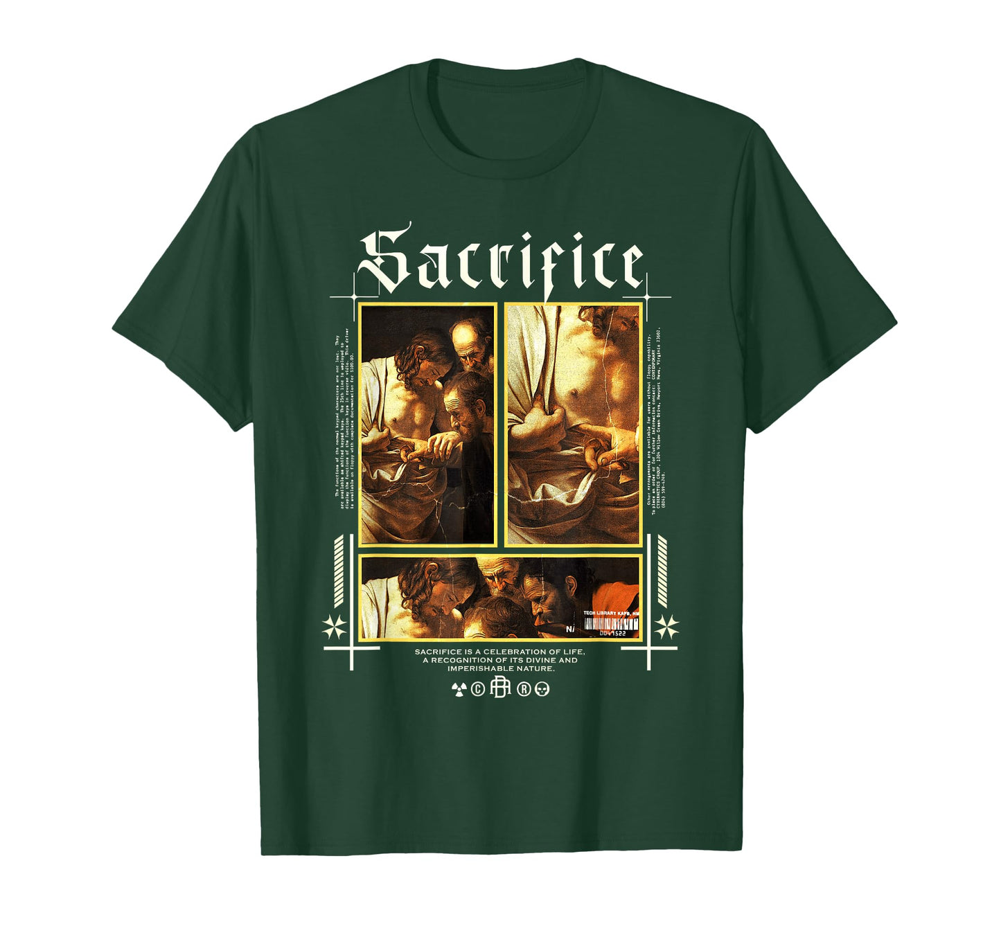 Caravaggio Saint Thomas Christian Art Fine Art Alt Gothic T-Shirt