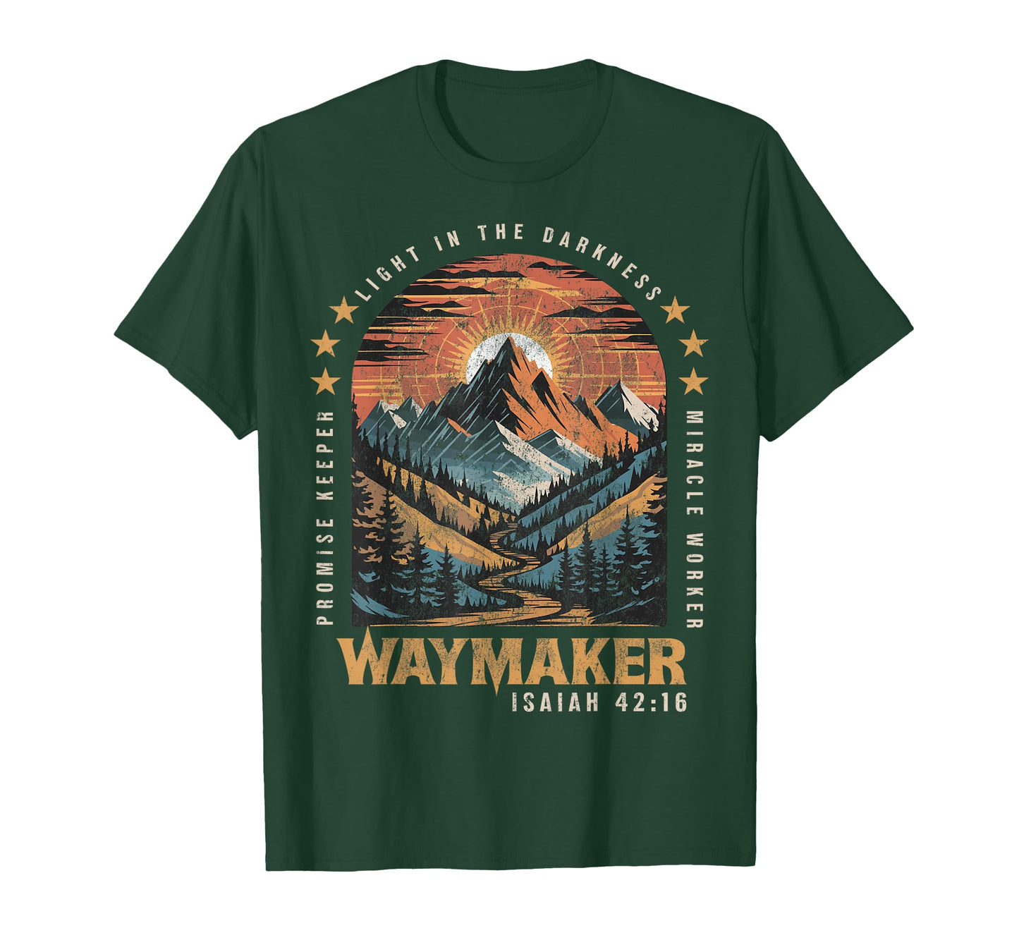 Vintage Waymaker Promise Keeper Miracle Worker Christian T-Shirt