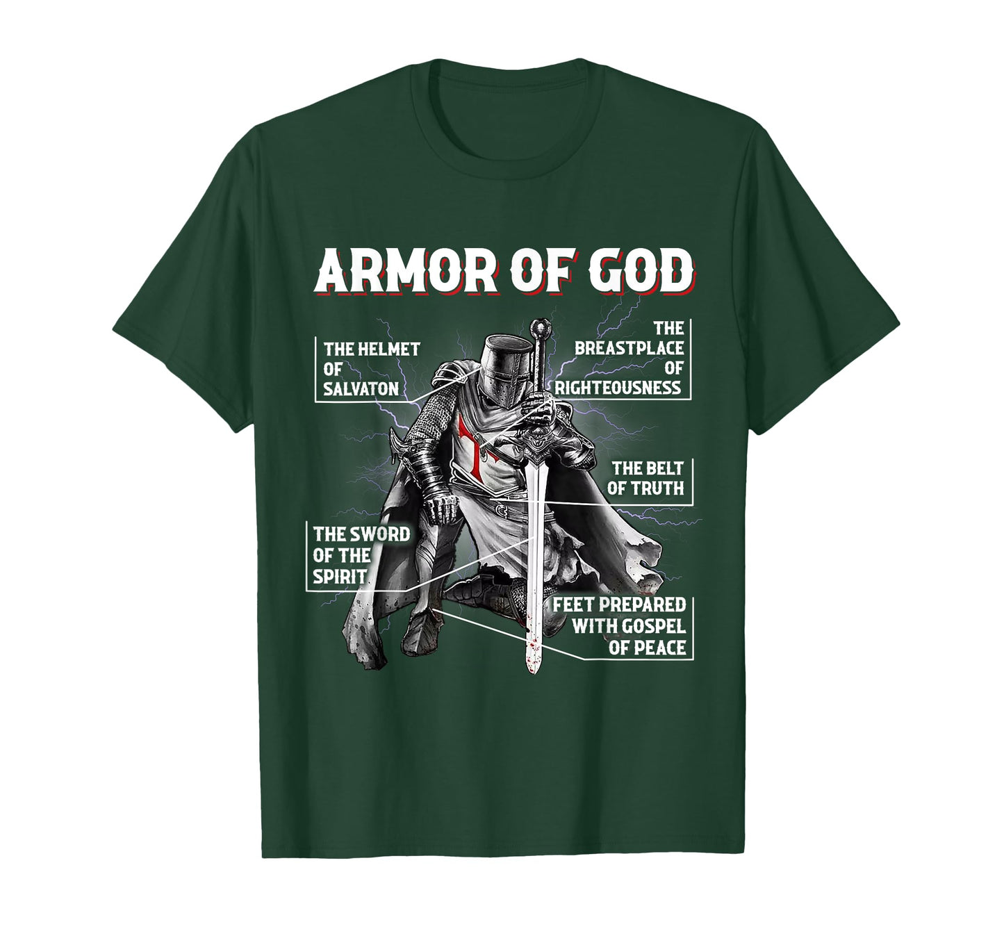 Armor Of God Bible Verse Cool,Ephesians 6:11 Christian Bible T-Shirt
