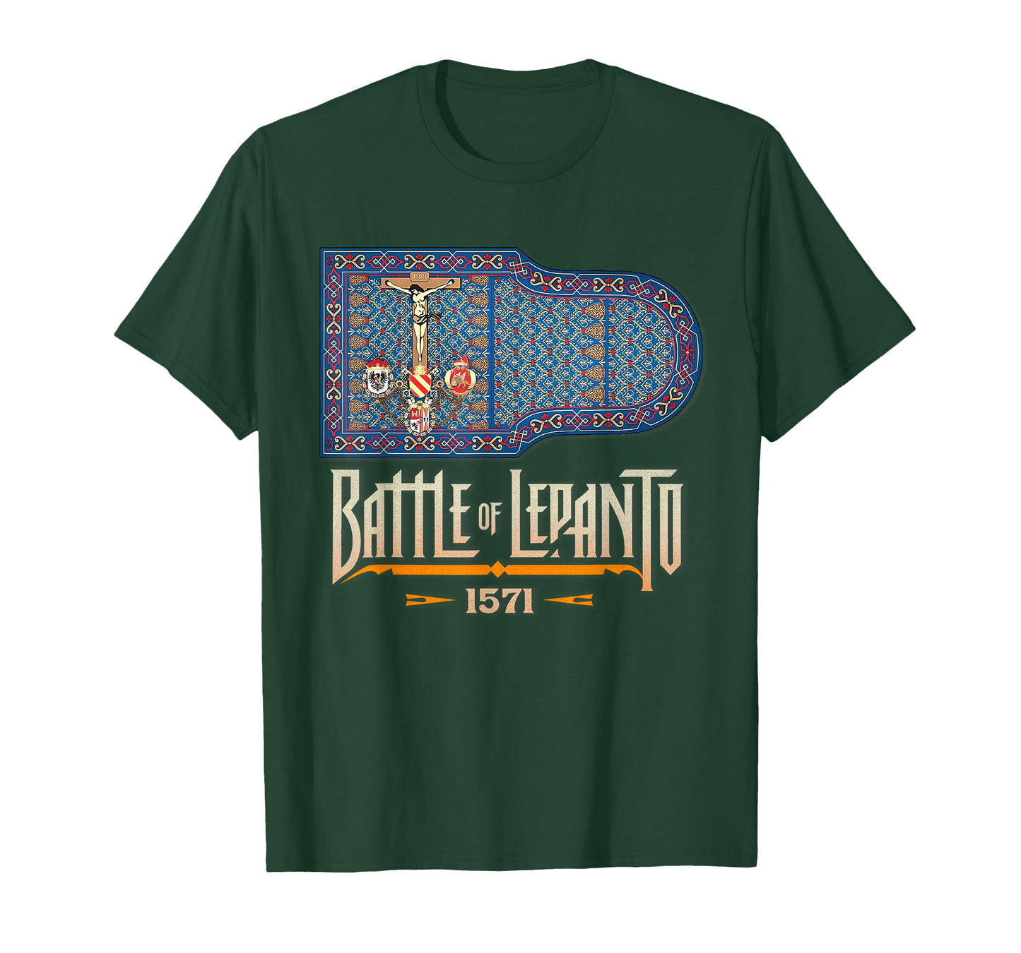 Catholic Lepanto Battle Flag 1571 Crusader T-Shirt