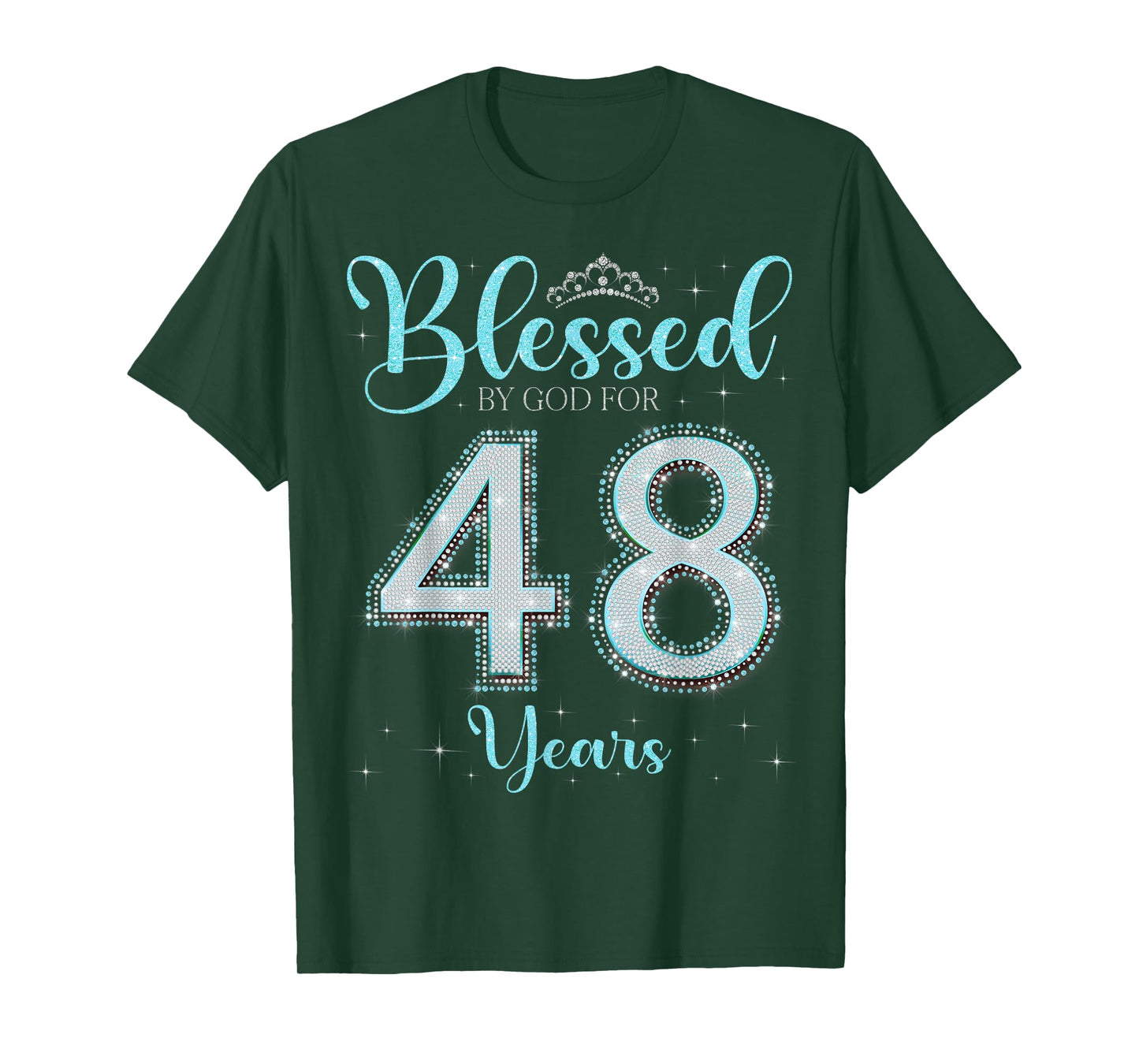 Blessed By God For 48 Years Old 48th Birthday 48th Bday T-Shirt