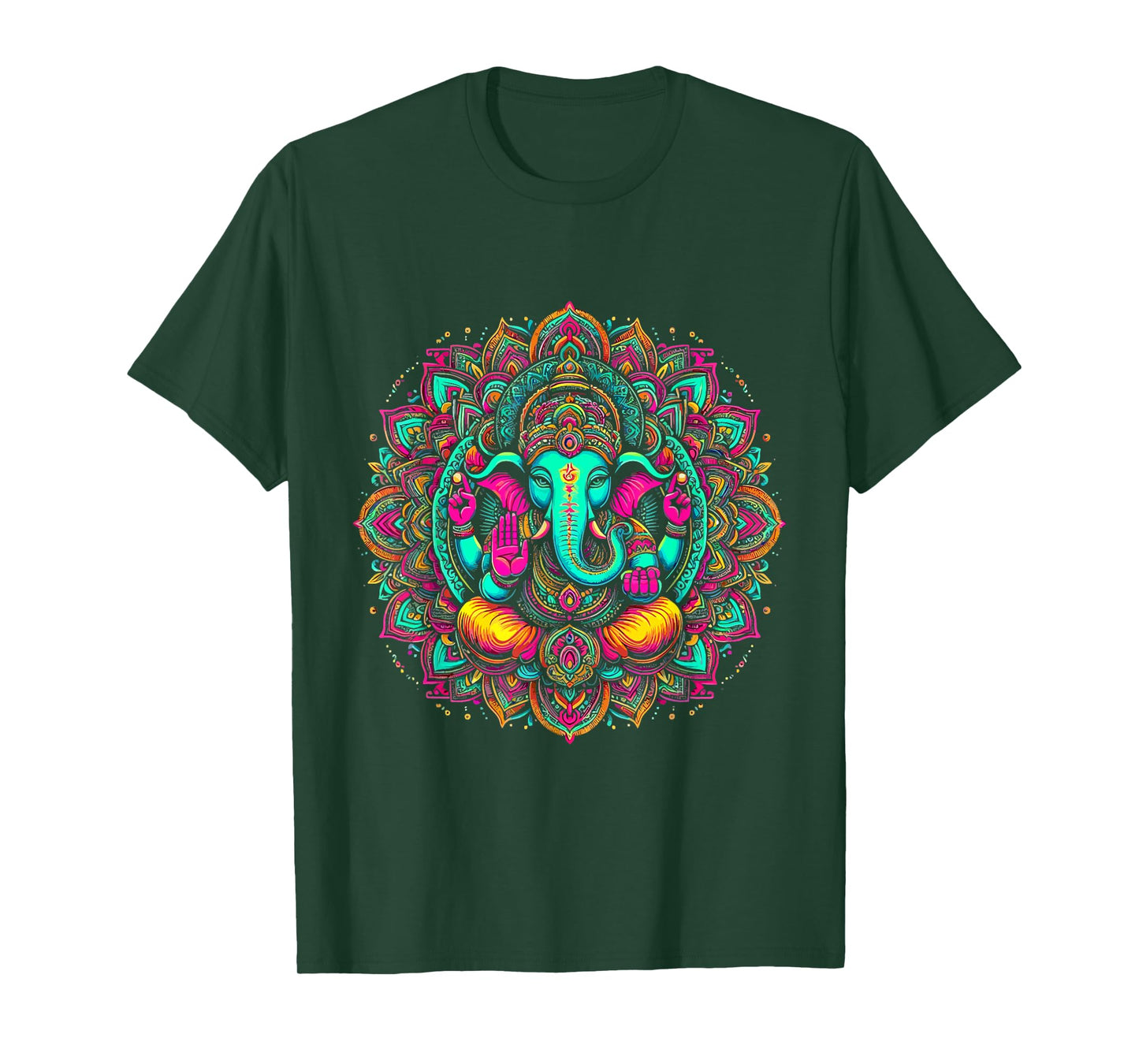 Ganesh Symbol Yoga Hindu Elephant God Ganesha Puja T-Shirt