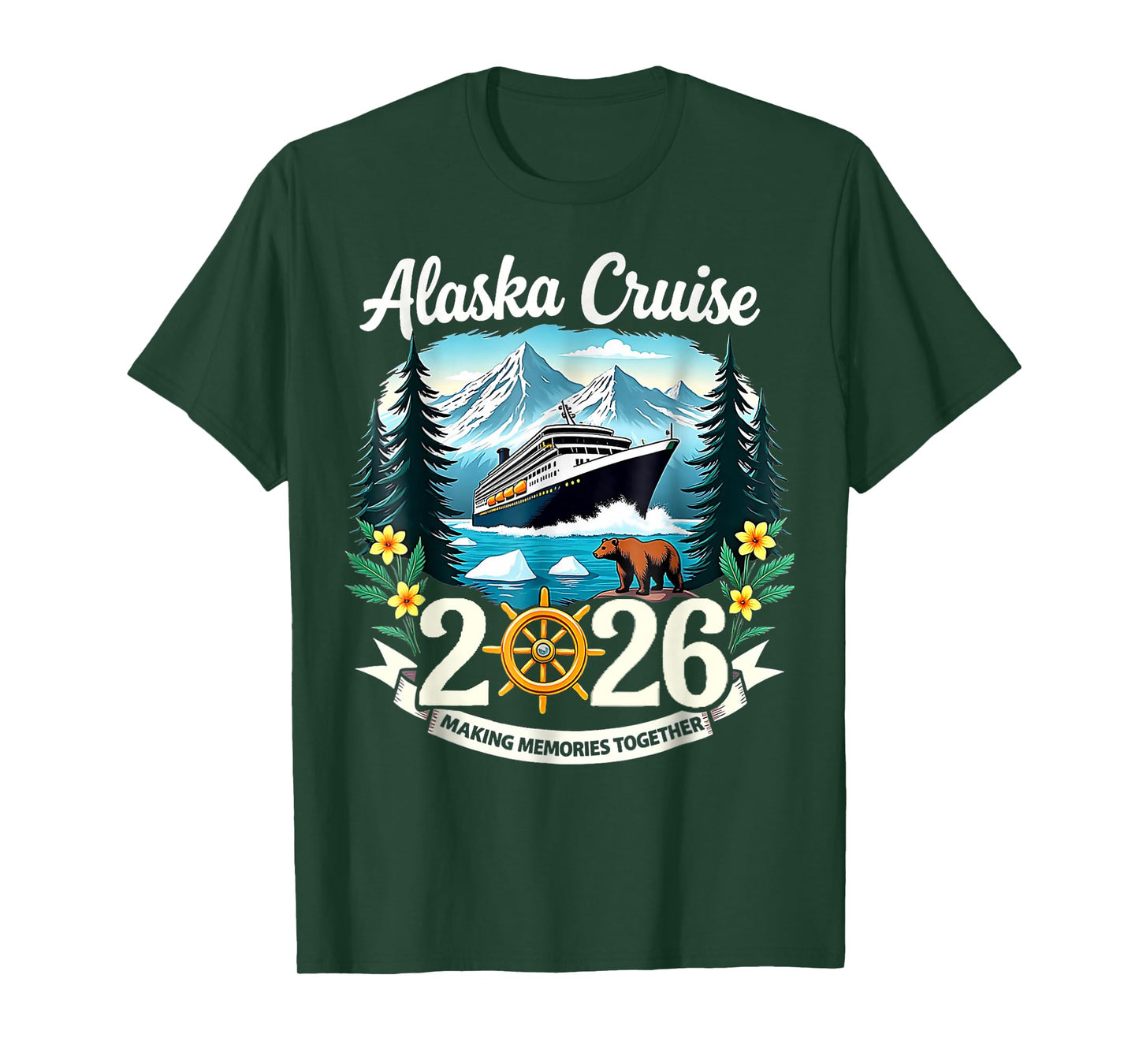Matching Family Friends and Group Alaska Cruise 2026 T-Shirt
