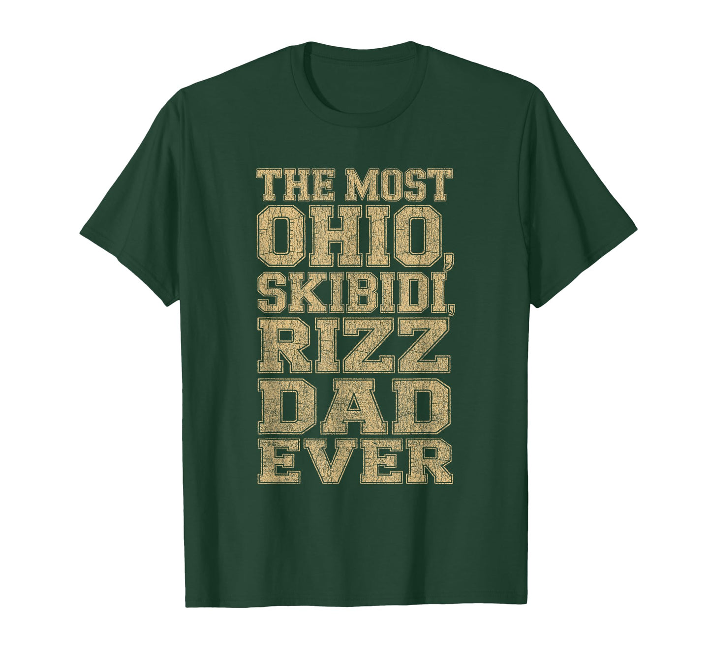 Ohio Skibidi Rizz Dad Funny Internet Meme Quote Typography T-Shirt