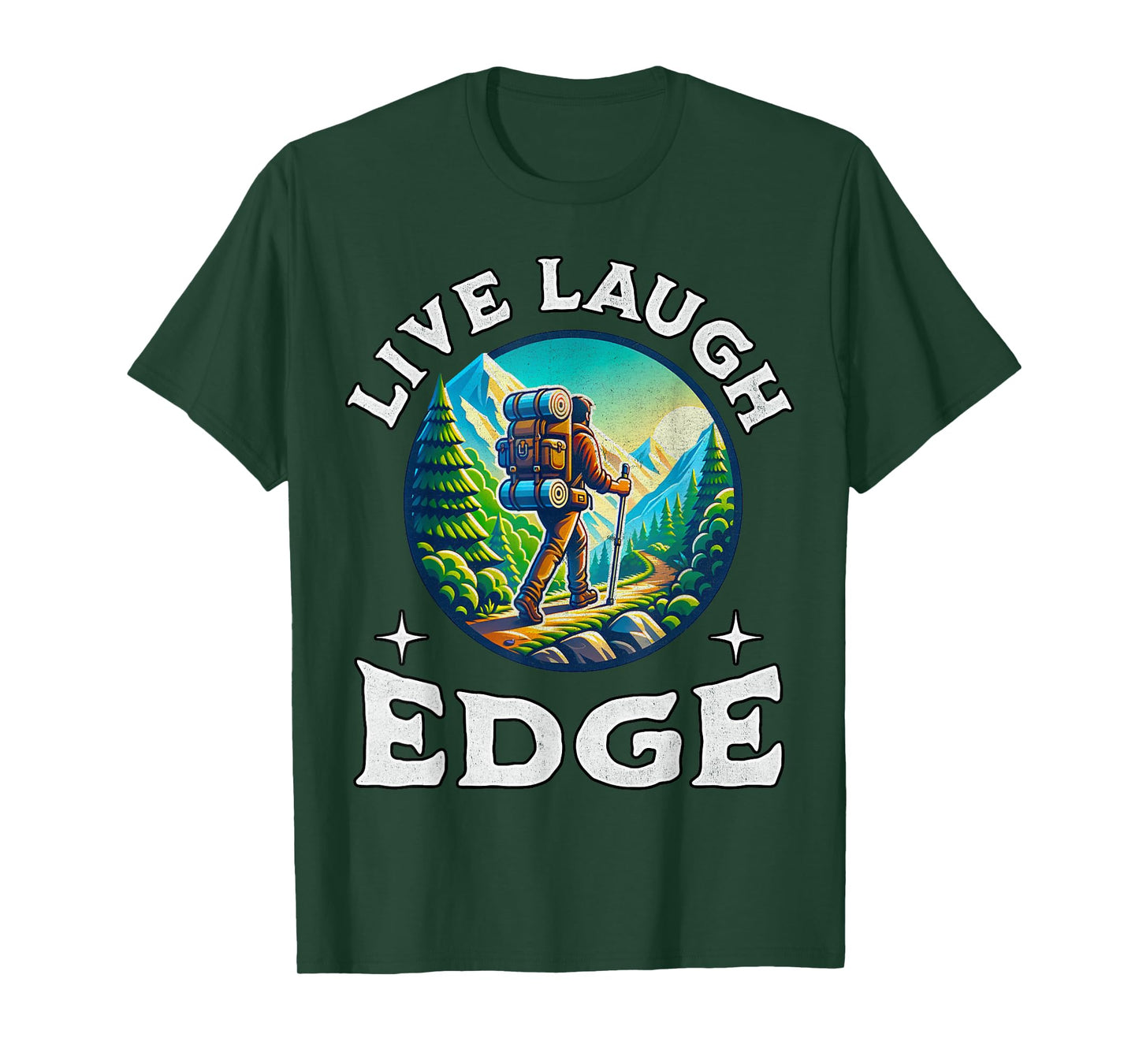 Live Laugh Edge Ironic Brainrot Meme Edging Quote T-Shirt