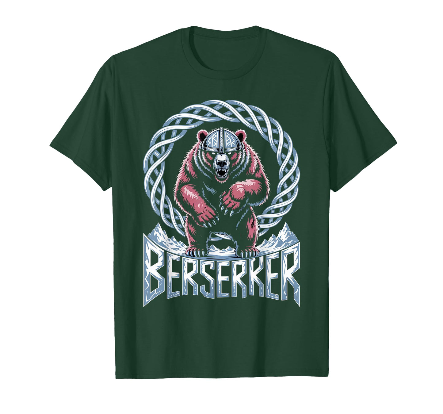 Norse Mythology Berserker Ice Bear Warrior Strength T-Shirt