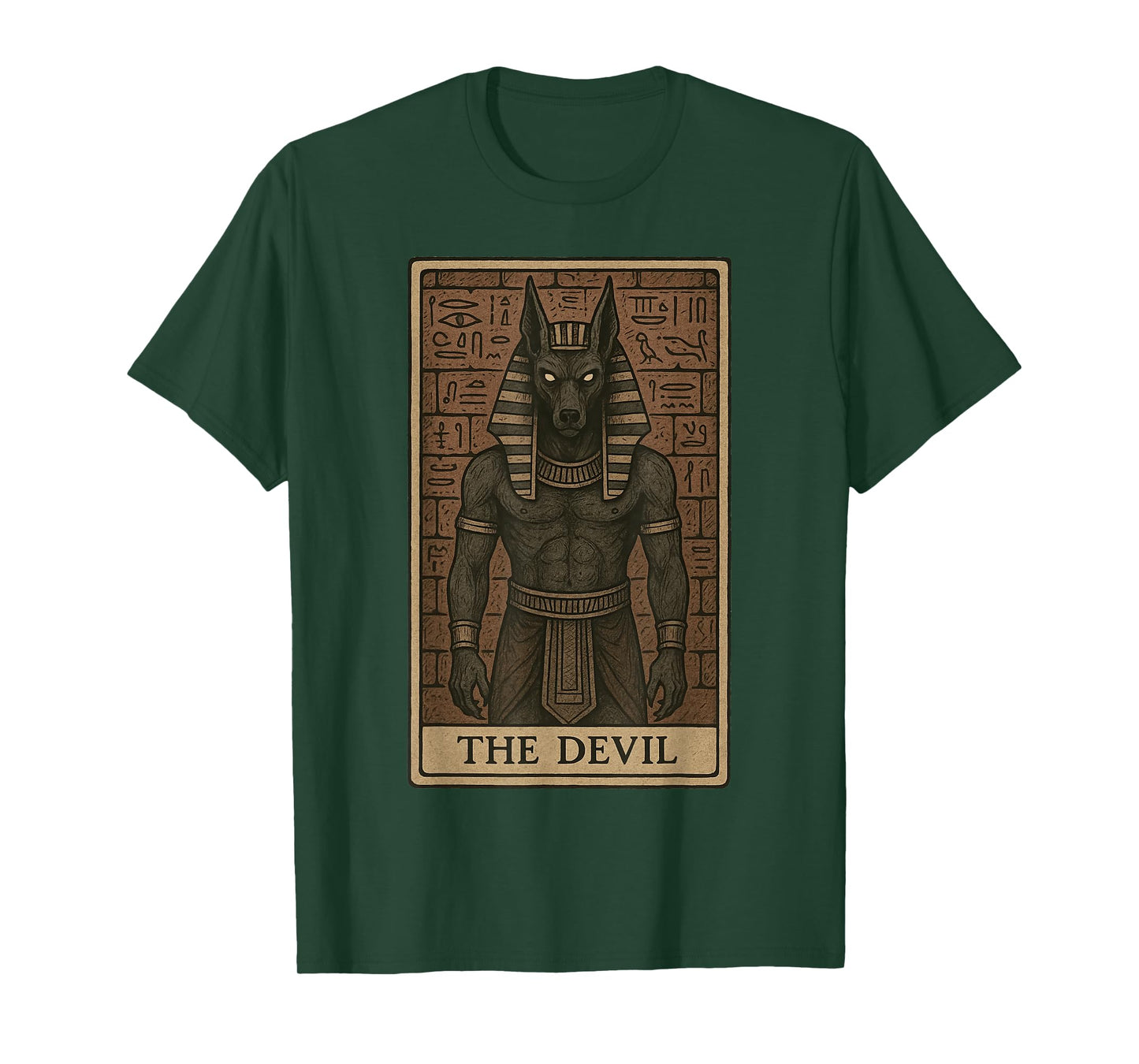 The Devil Tarot Card Anubis Ancient God Egyptian Mythology T-Shirt