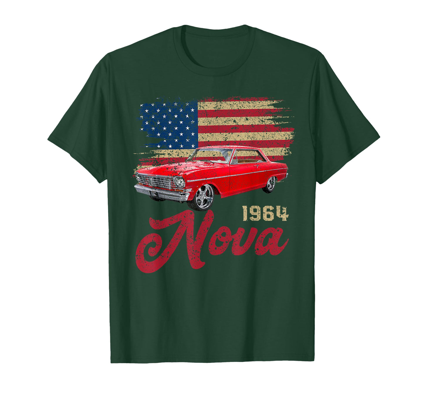 Jersey Style Nova 64 1964 Classic Old School Muscle Car T-Shirt