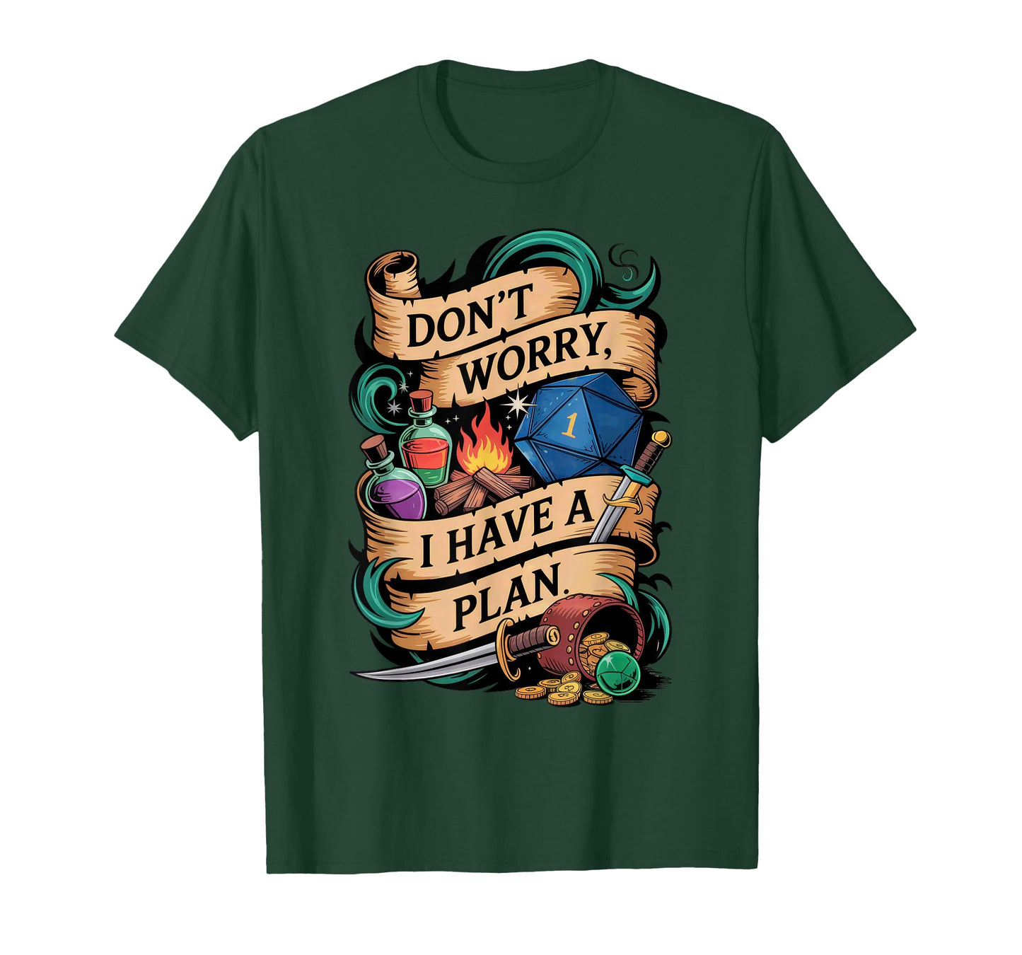 Funny RPG Don’t Worry I Have A Plan Quote T-Shirt