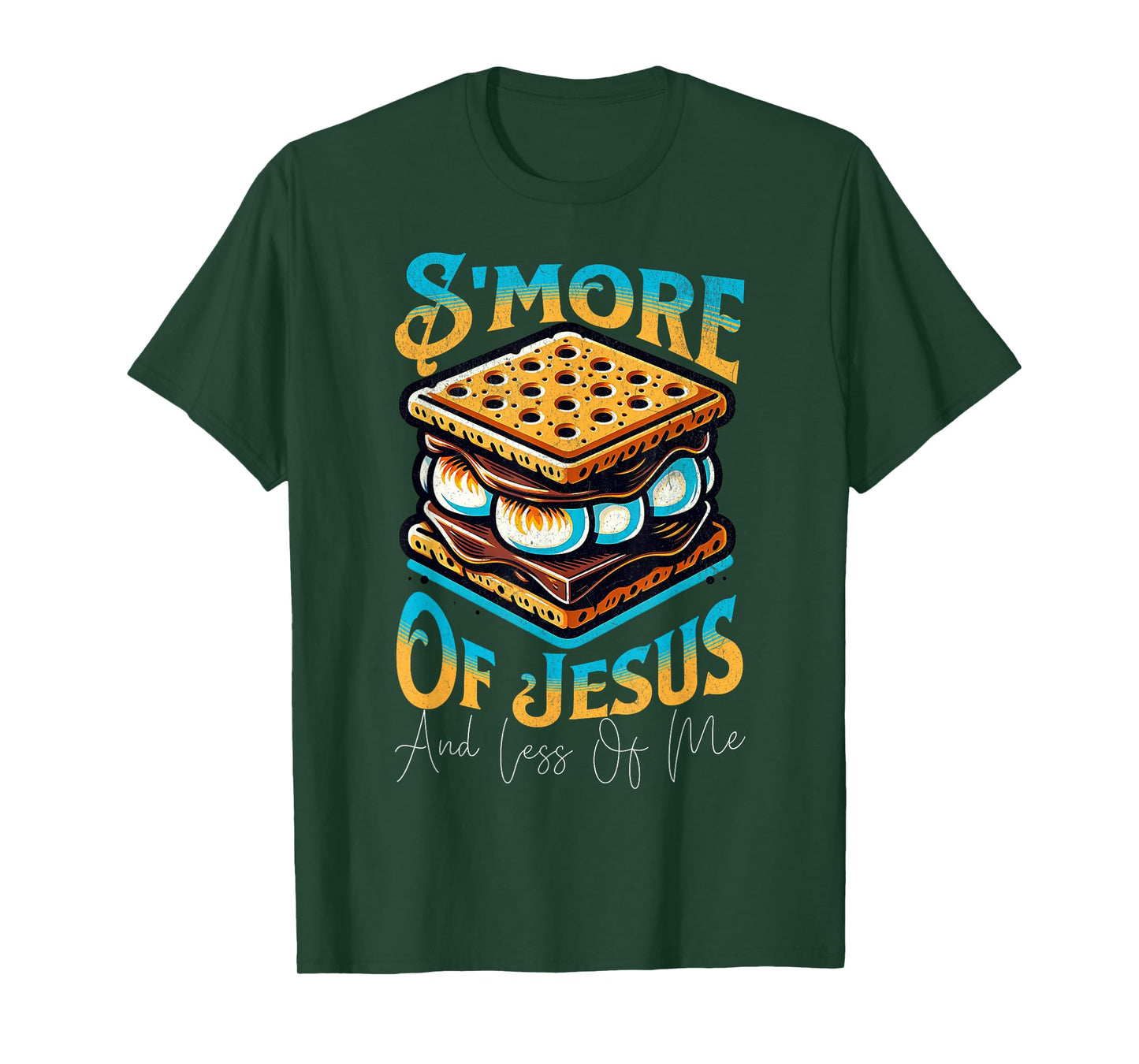 Retro S'more Of Jesus Less Of Me Funny Christian Smore T-Shirt